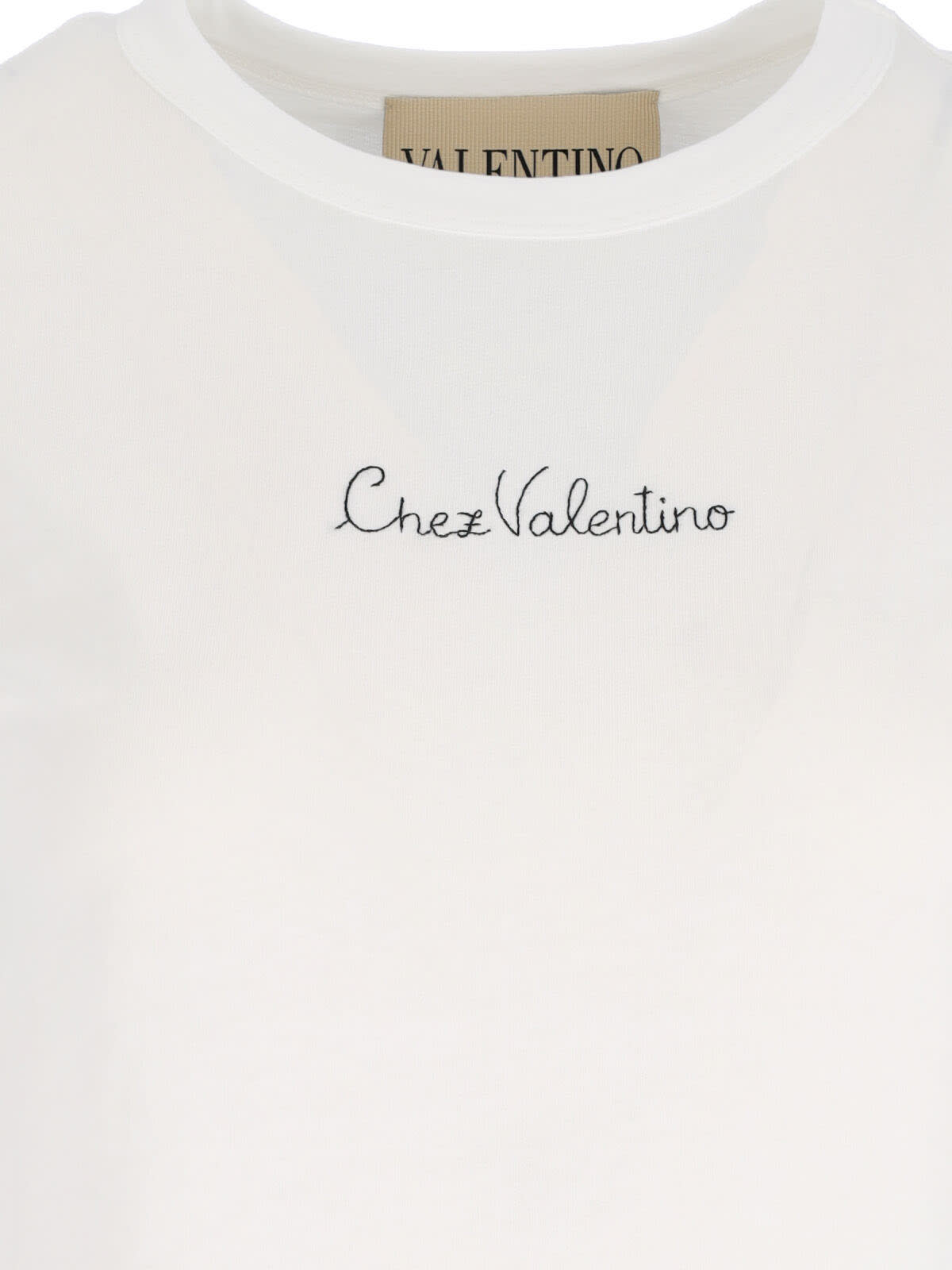 Valentino T-shirt In Cotone Bianco  Donna In White