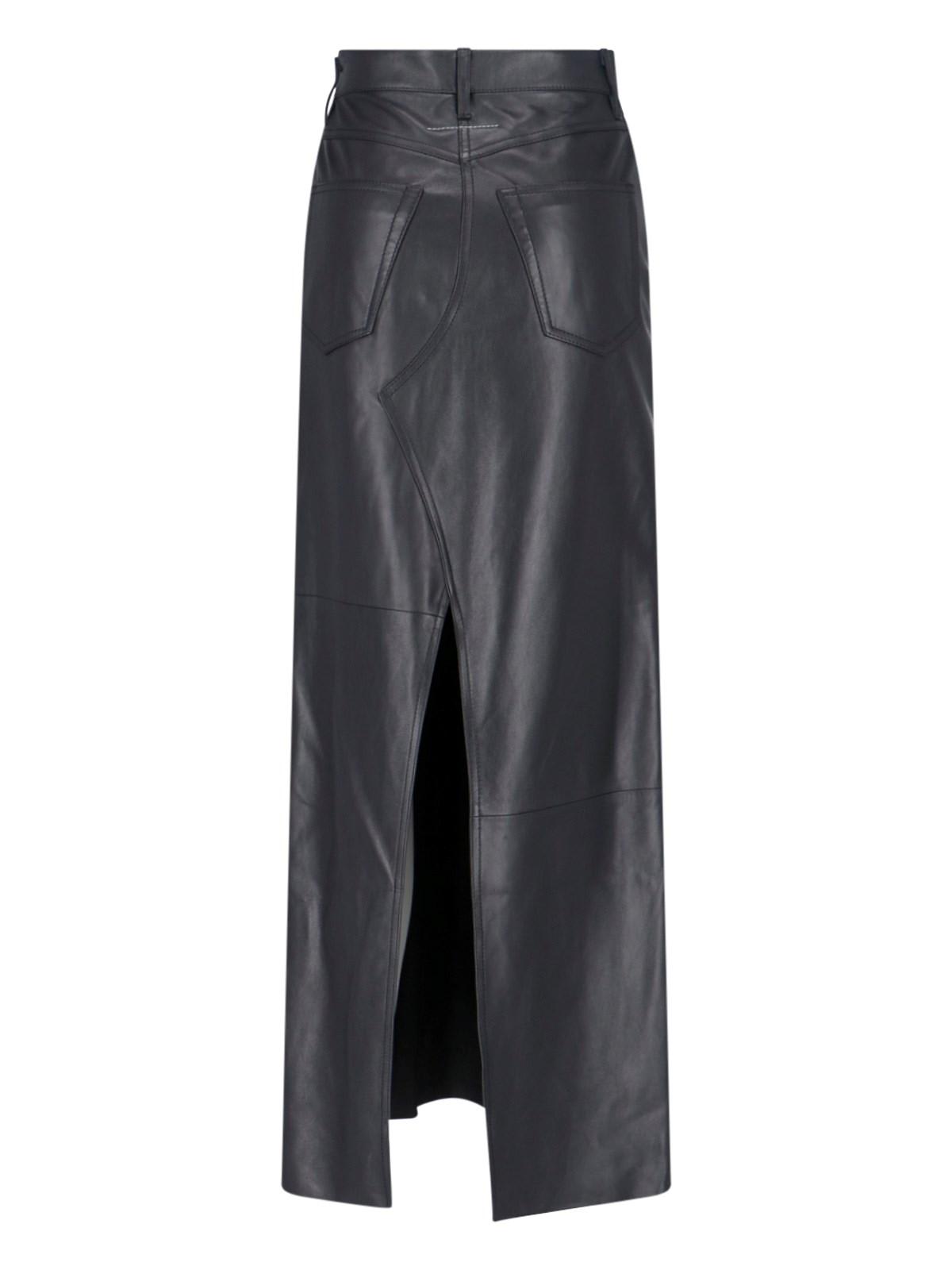 Mm6 Maison Margiela Knee Length And Midi Skirts In Black