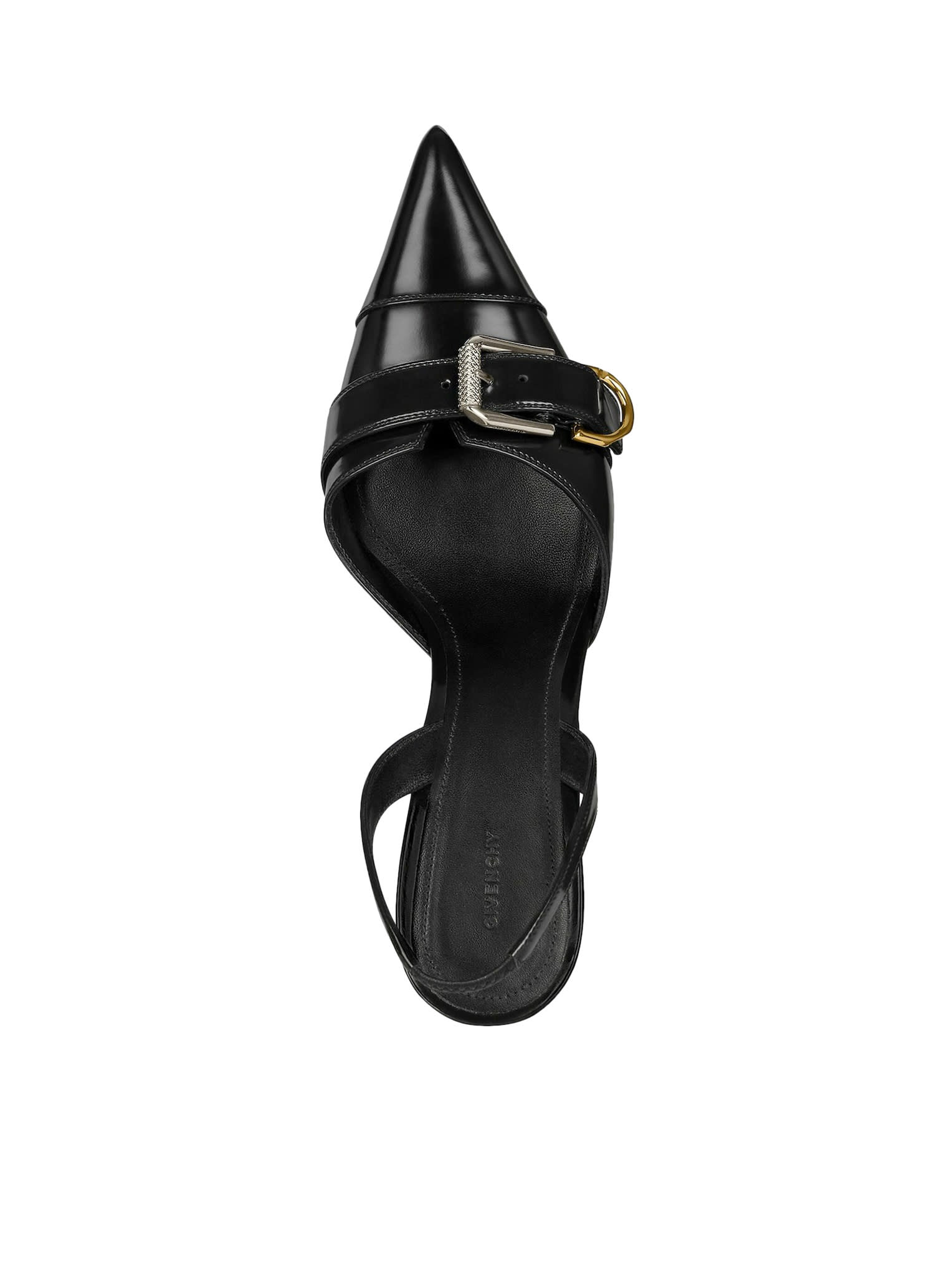 Shop Givenchy Voyou Slingback In Black