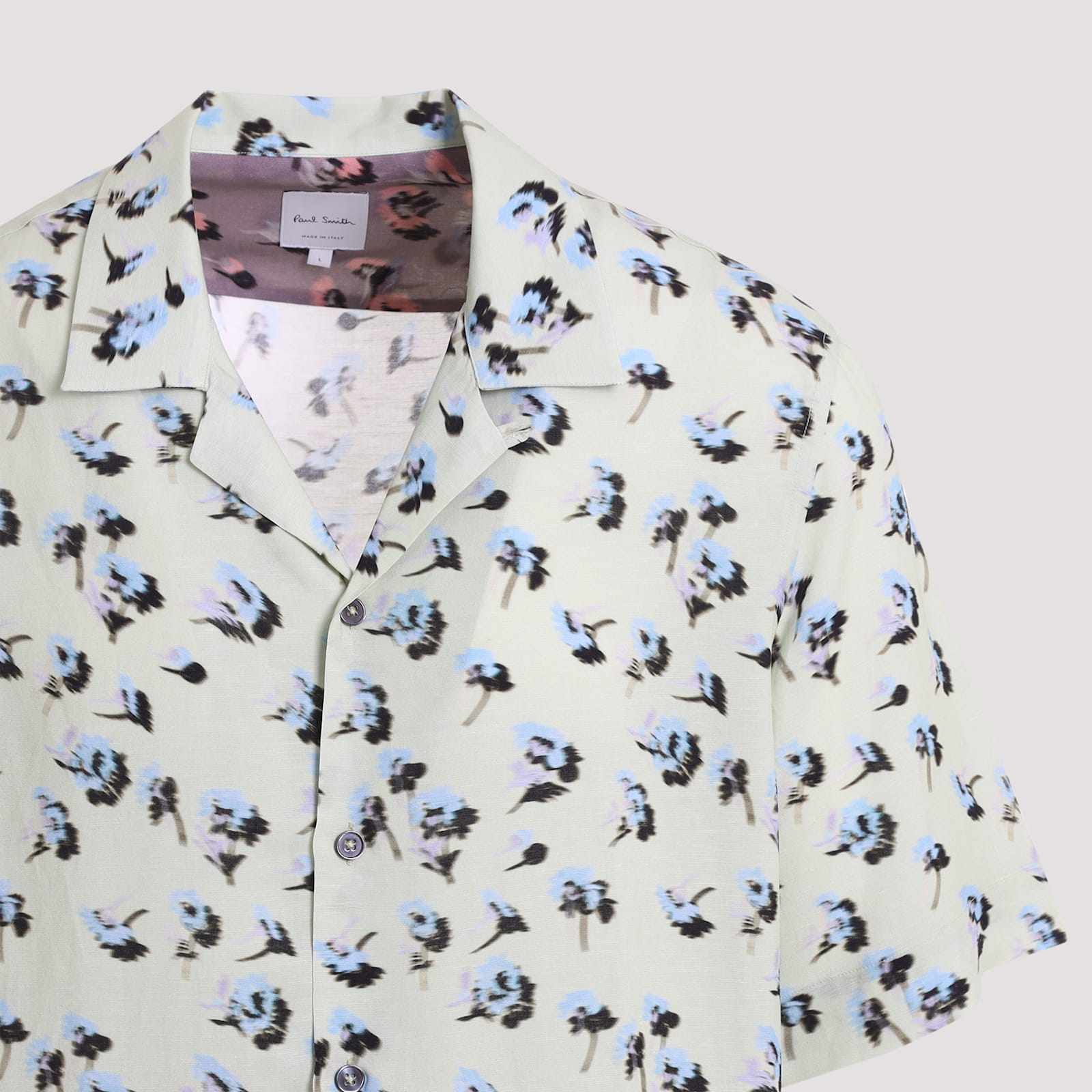 Shop Paul Smith S/s Regular Fit Shirt In Lime Green