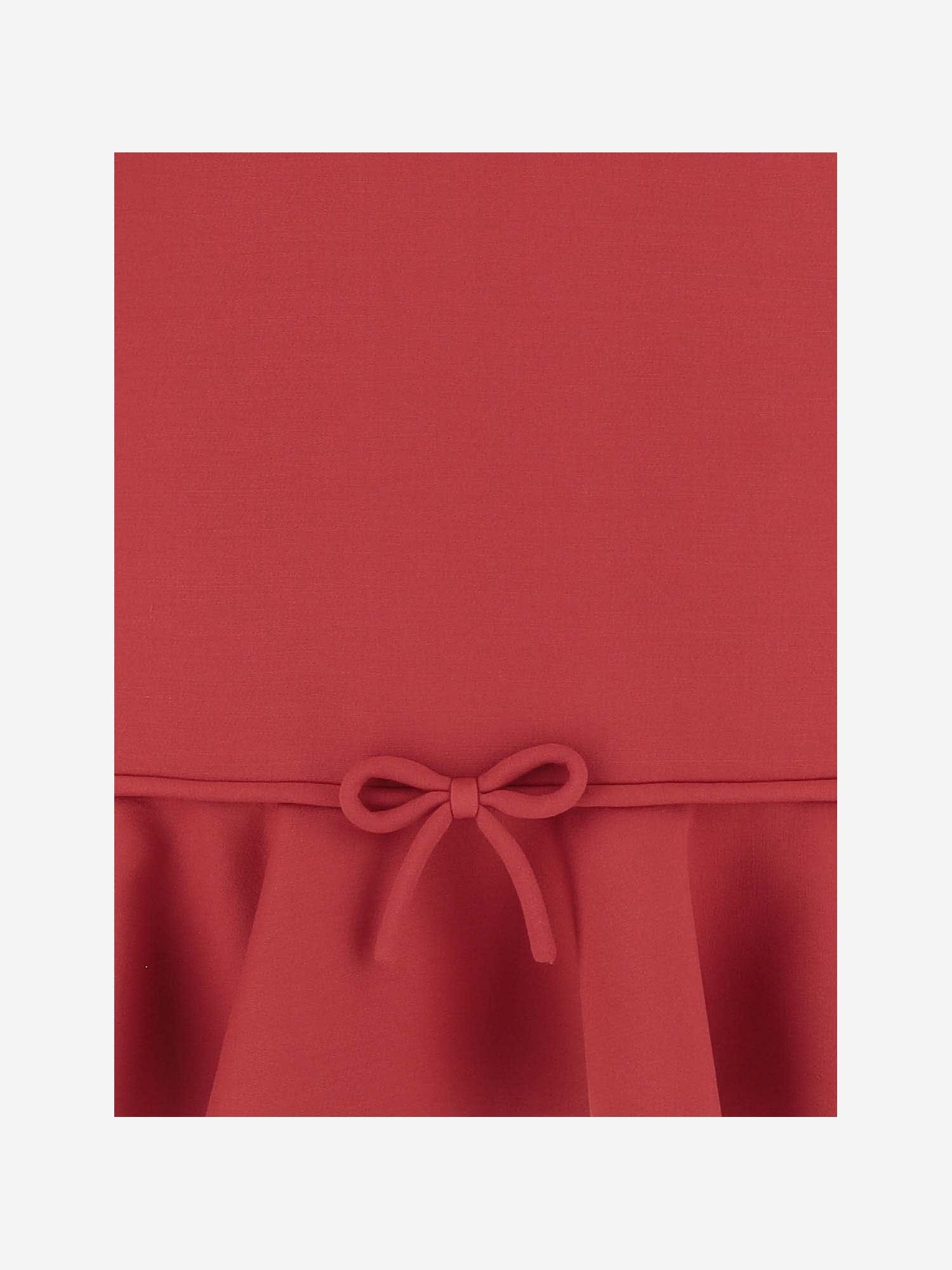 Shop Valentino Crepe Couture Short Dress In Red