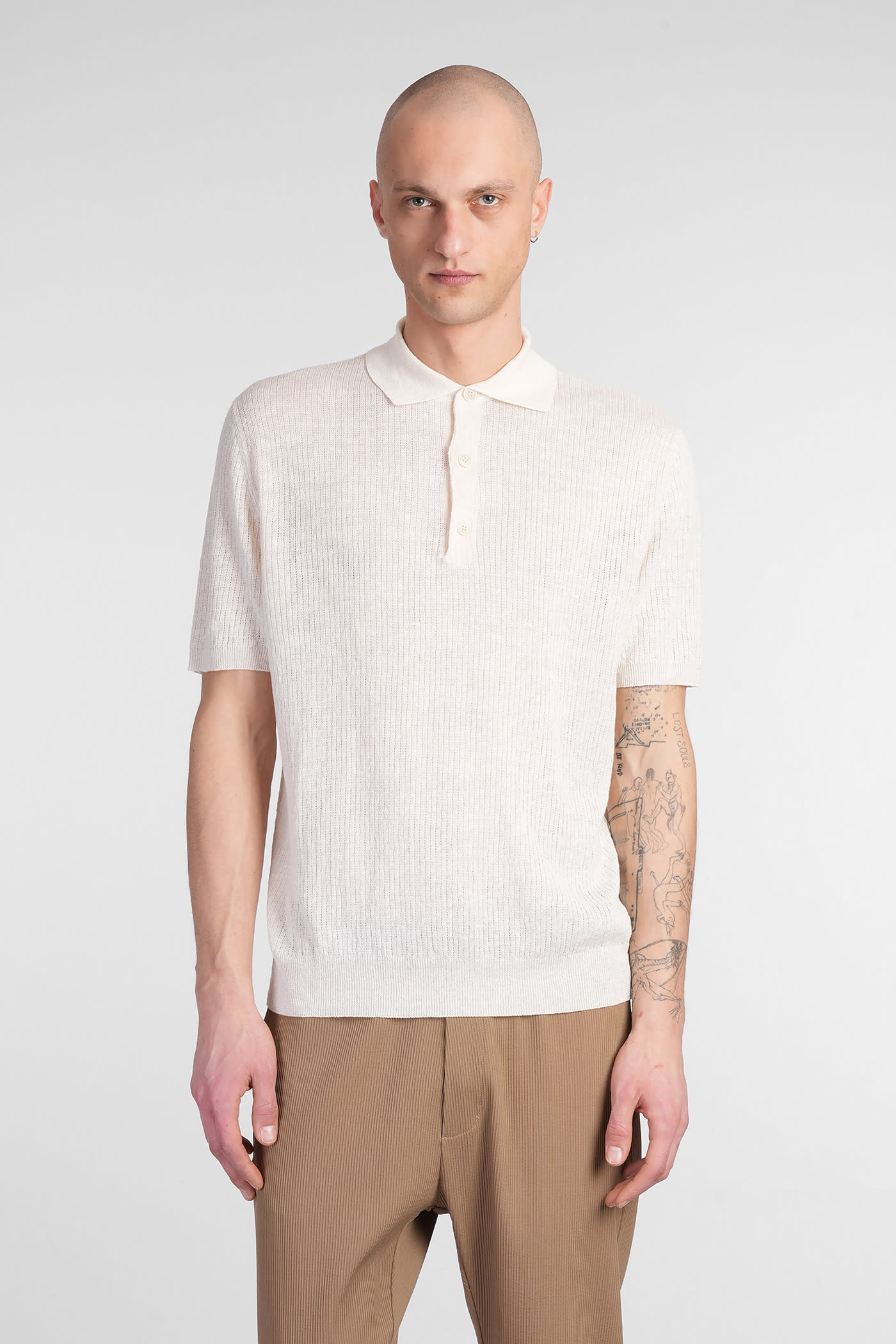 BARENA VENEZIA MARCO POLO IN BEIGE LINEN 