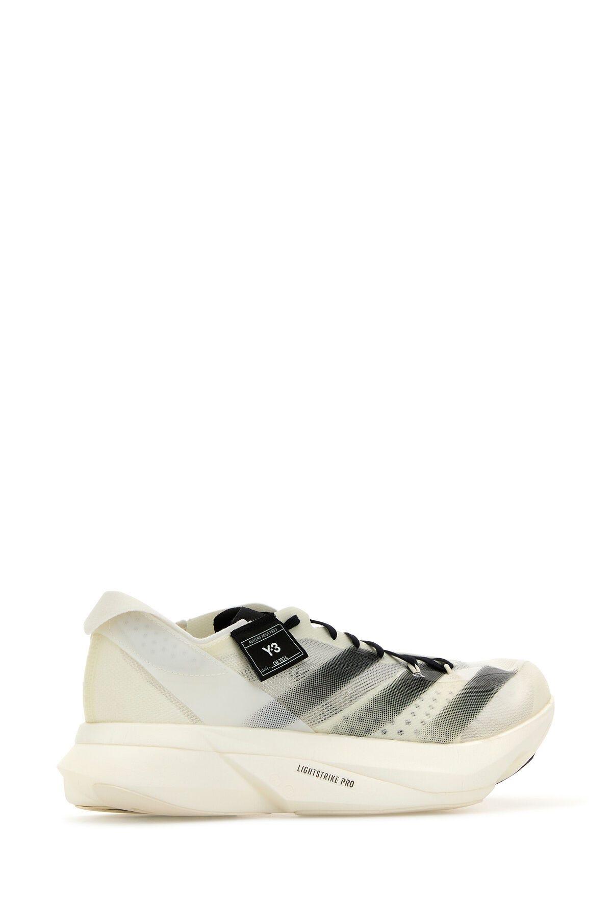 Shop Y-3 Multicolor Fabric  Adios Pro 3.0 Sneakers In Owhite Owhite