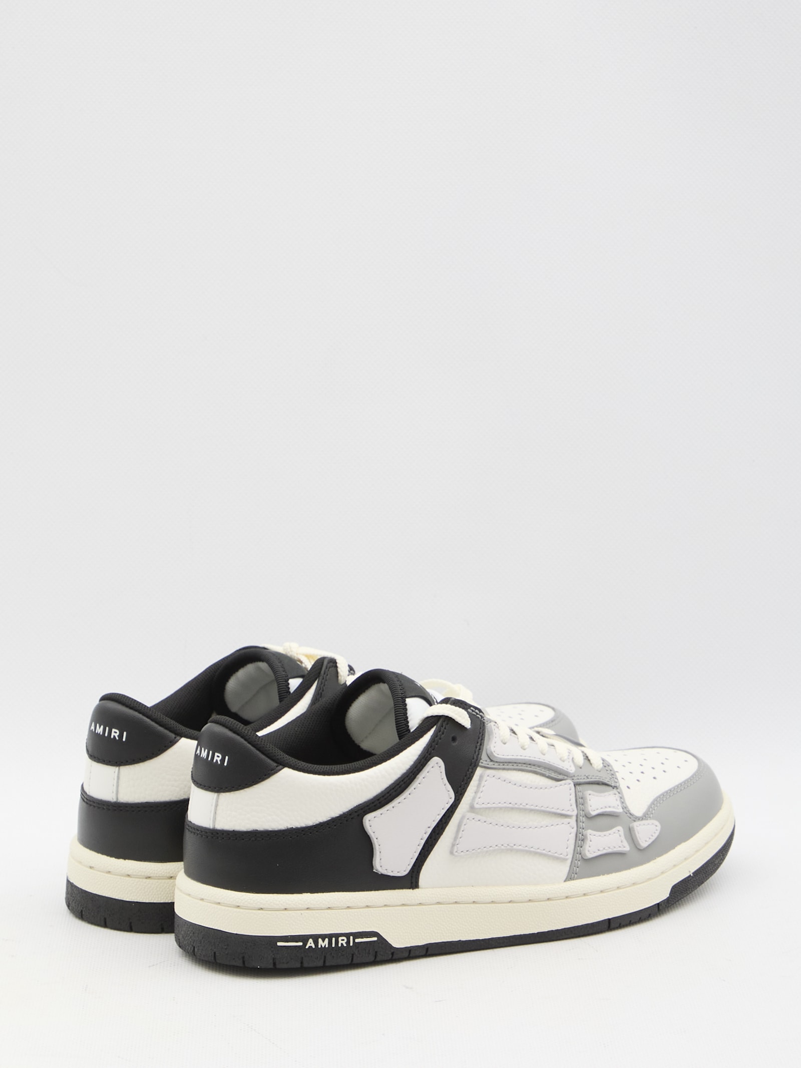 Shop Amiri Skel-top Low Sneakers In Black