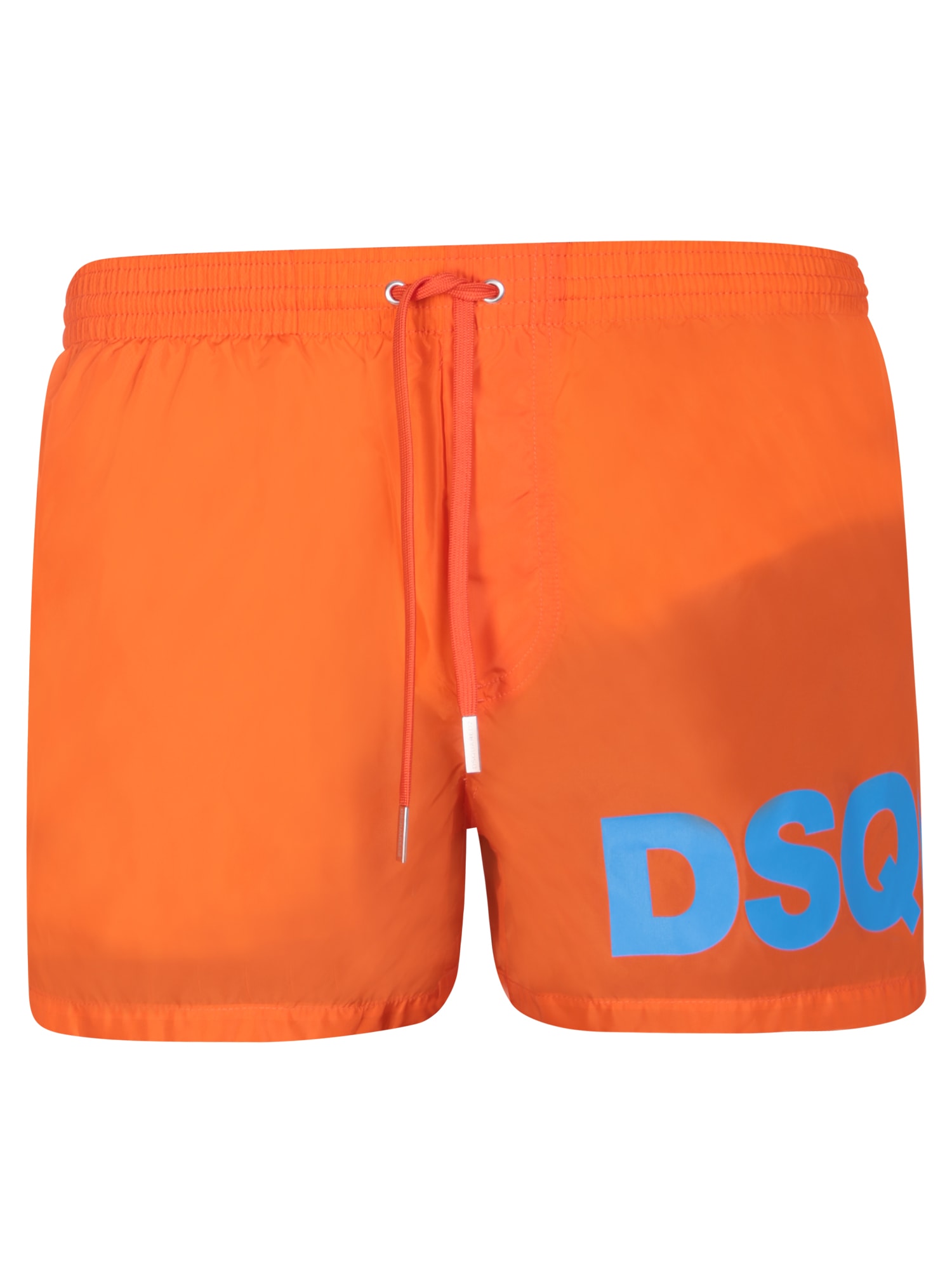 Max Logo Midi Orange Swim Shorts