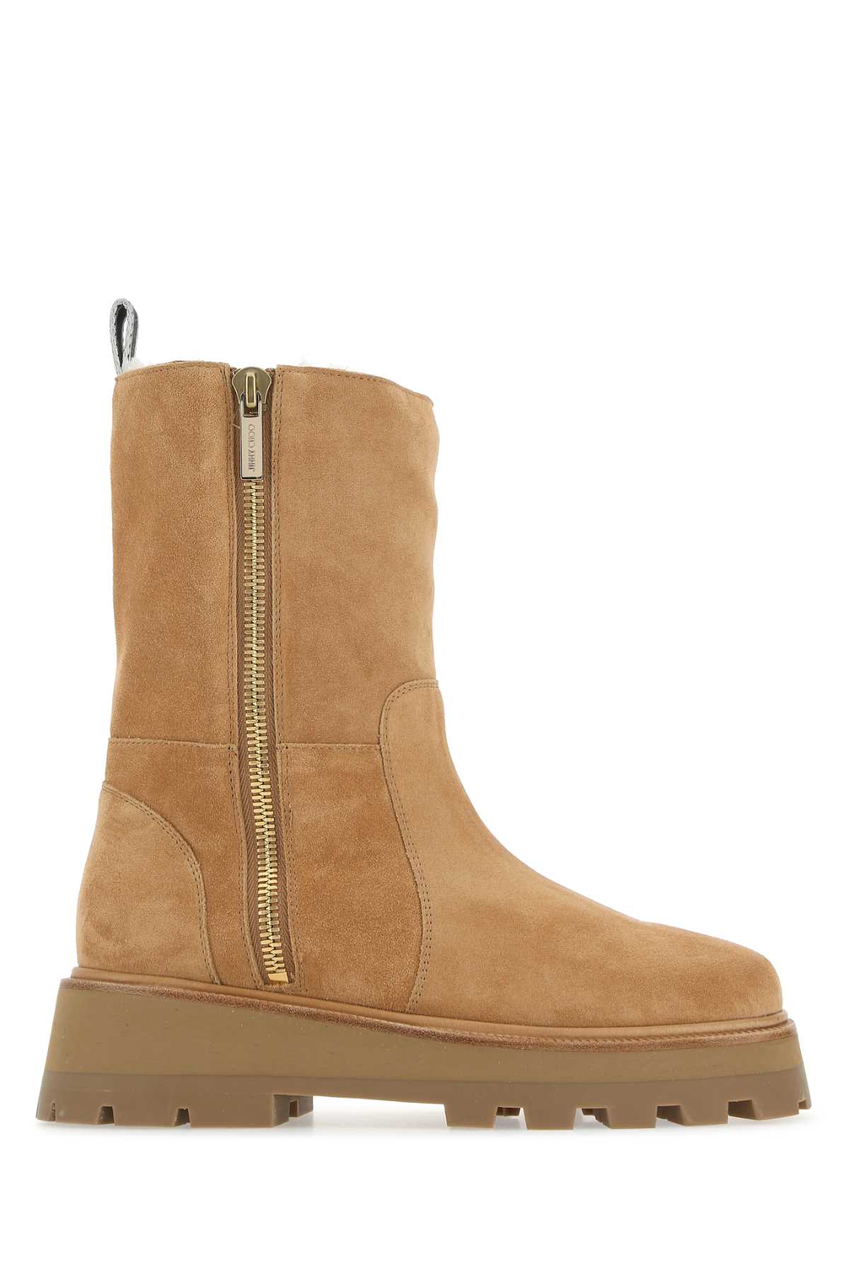 Camel Suede Bayu Ankle Boots