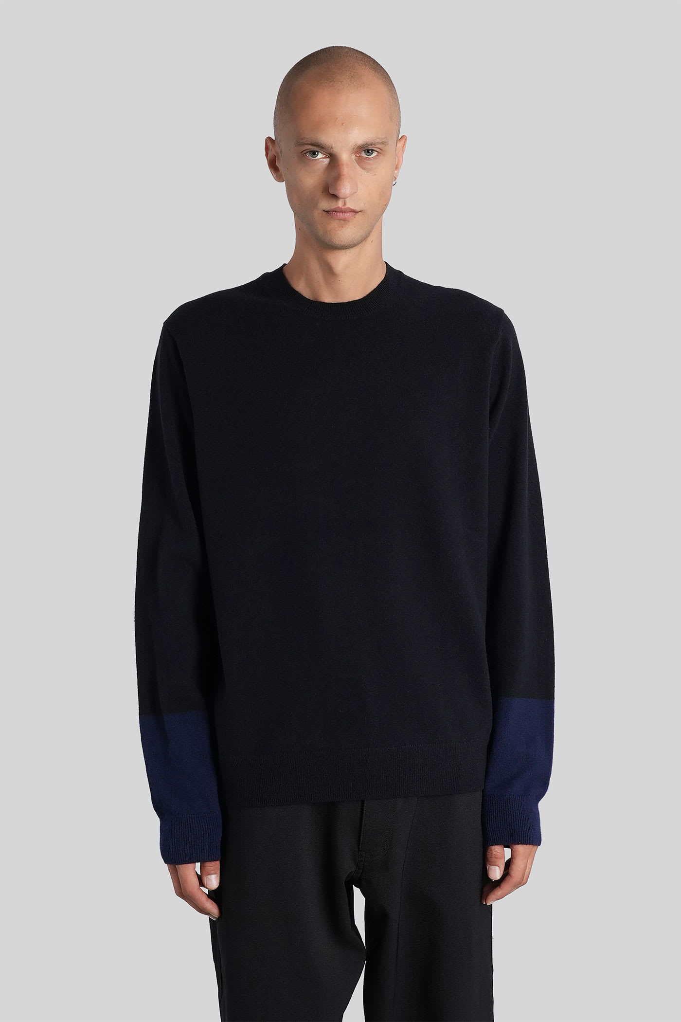 Comme Des Garçons Shirt Knitwear In Black Wool In Black