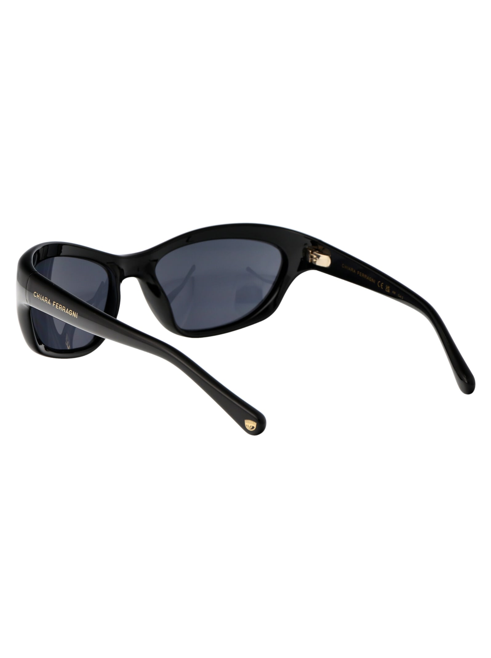 Shop Chiara Ferragni Cf 7030/s Sunglasses In 807ir Black