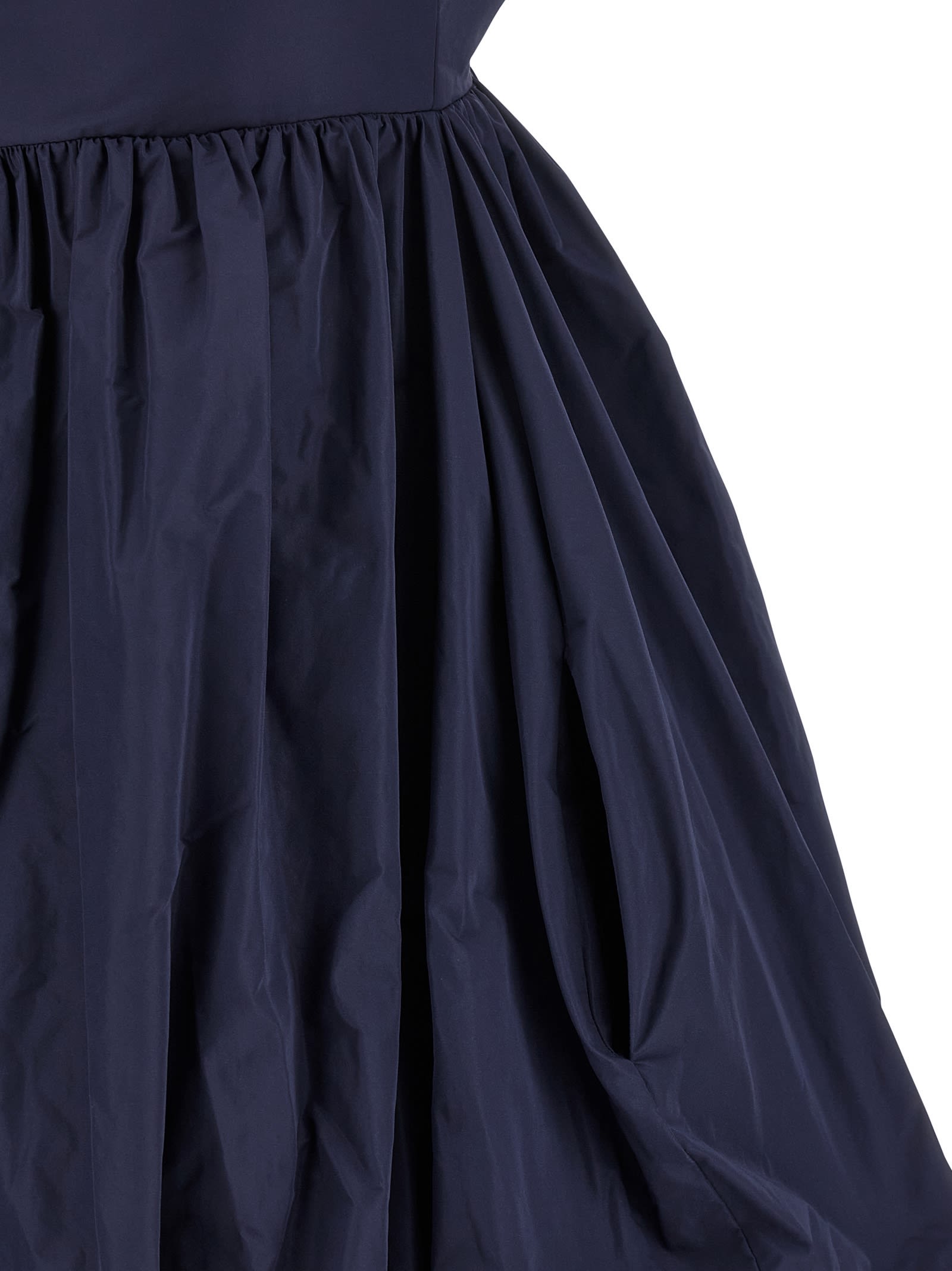 Pinko Sweetheart-neckline Puffball Dress In Blue