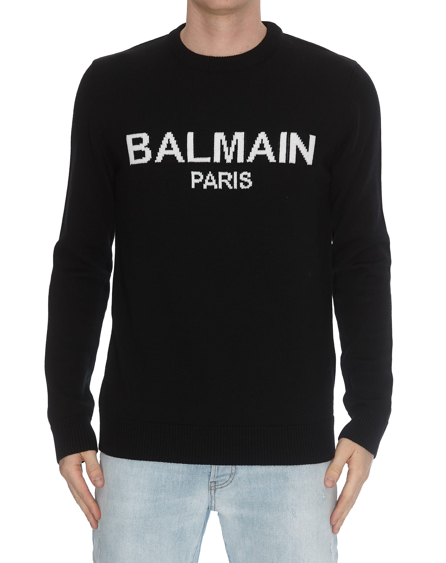 Balmain Balmain Balmain Paris Sweater - Noir/blanc - 10831473 | italist