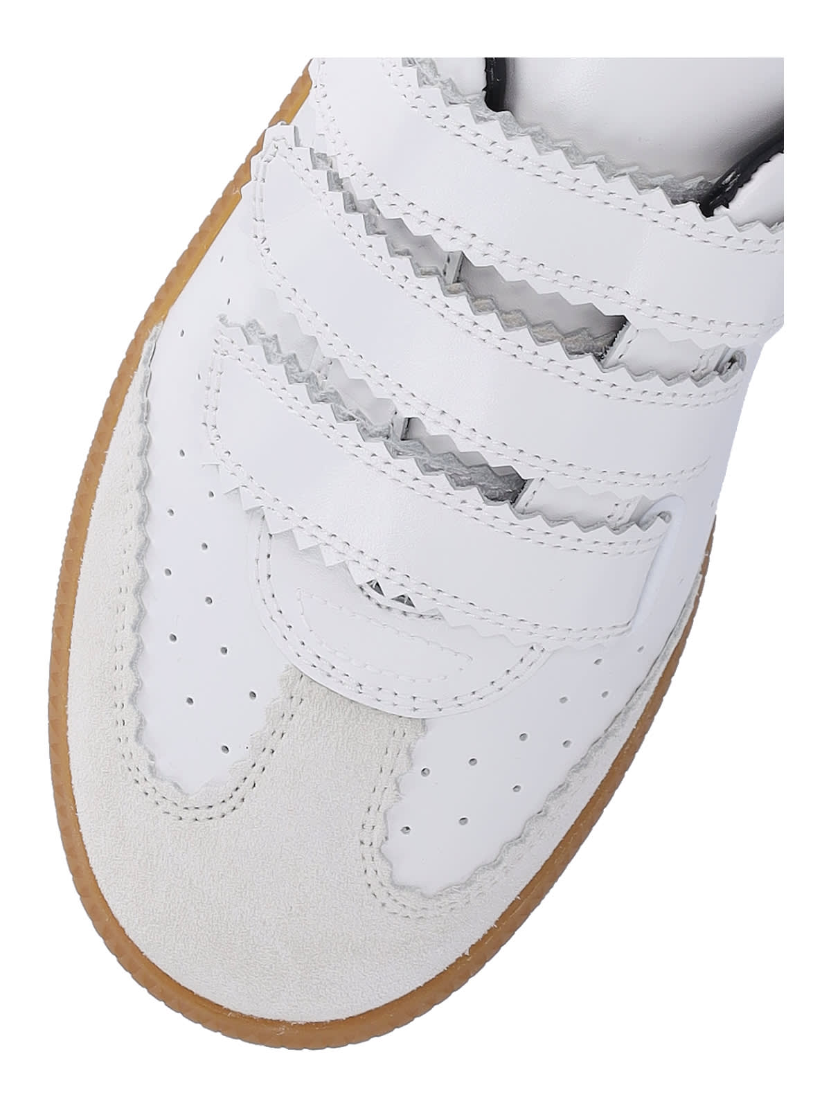 Isabel Marant Beth Leather Low-top Sneakers In White