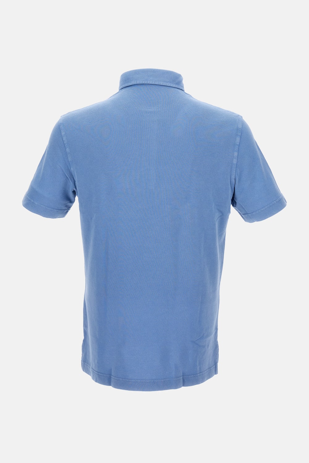 Drumohr Sky Blue Button Down Polo Shirt
