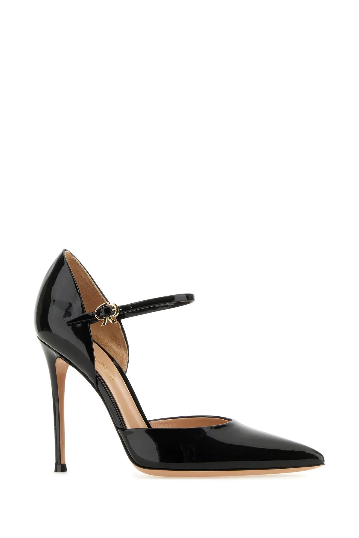 Shop Gianvito Rossi Black Leather Pumps