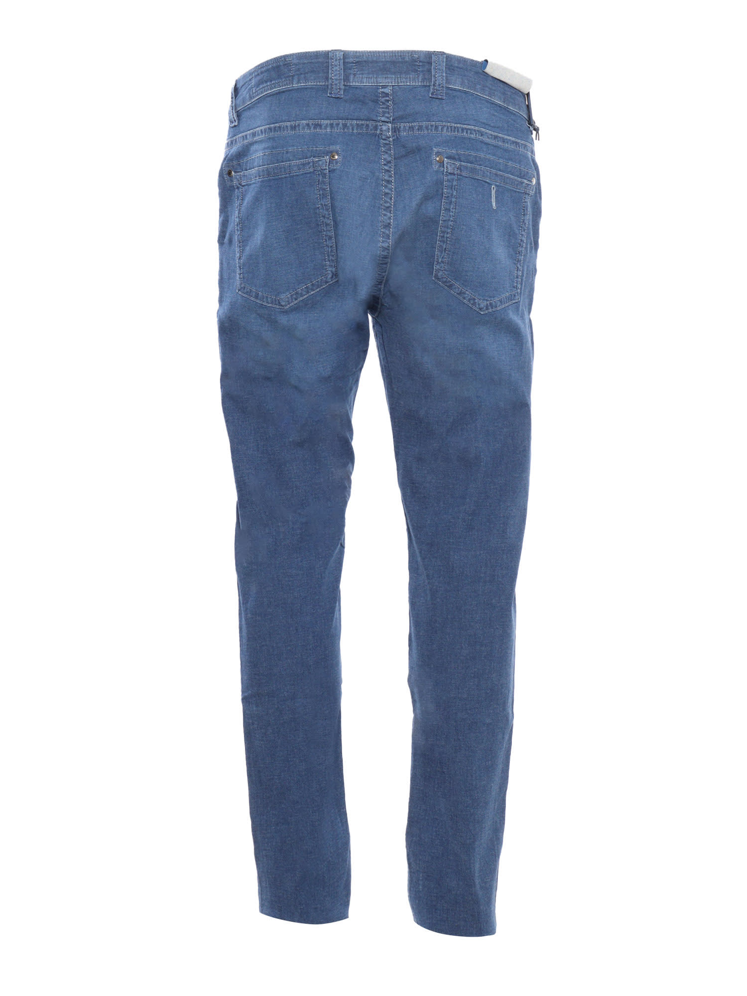 Shop Barmas Denim Trousers In Light Blue