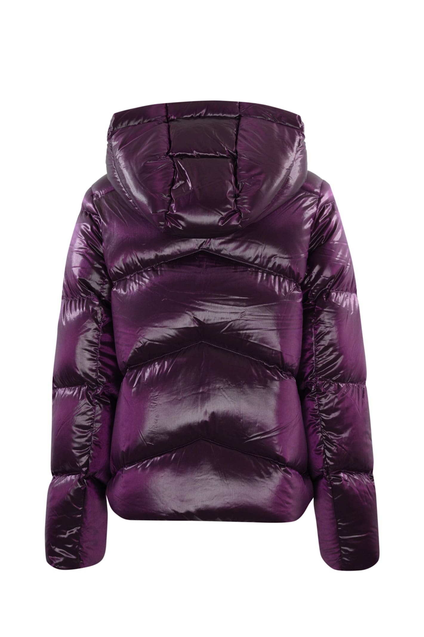 Shop K-way Ninev Crystal Thermo Heavy Jacket In Violet Dk Purple Chi