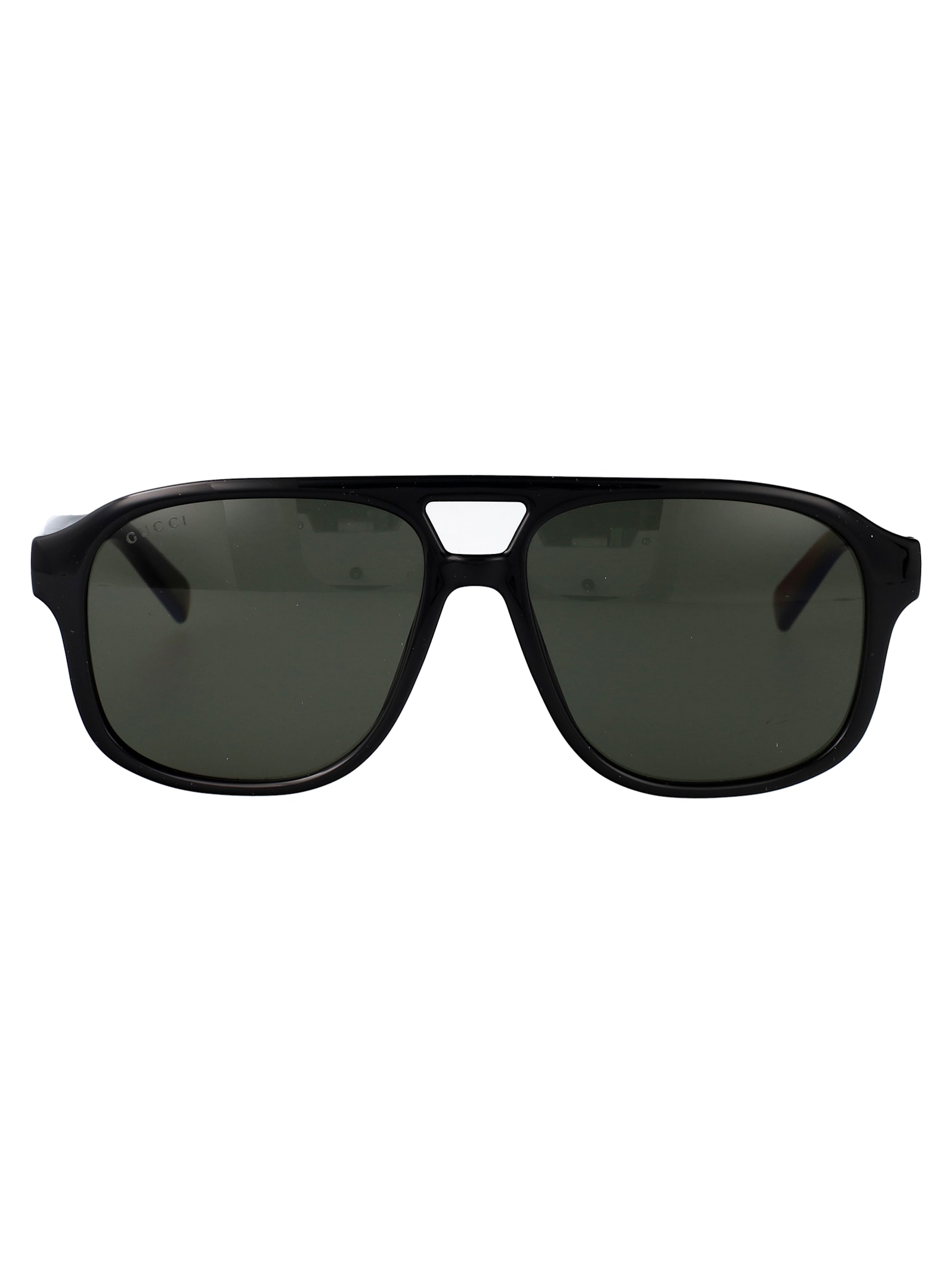 Gucci Black-black-grey Injectate Sunglasses In Multi