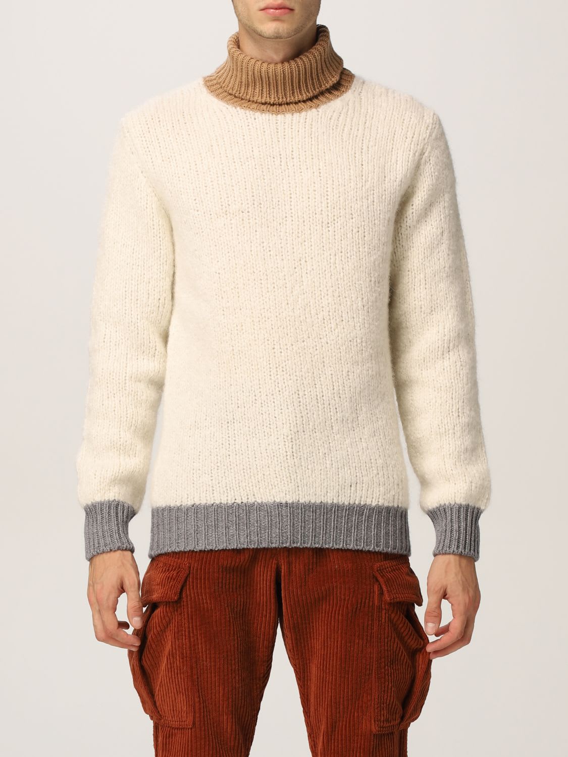 Eleventy Sweater Eleventy Color-block Turtleneck
