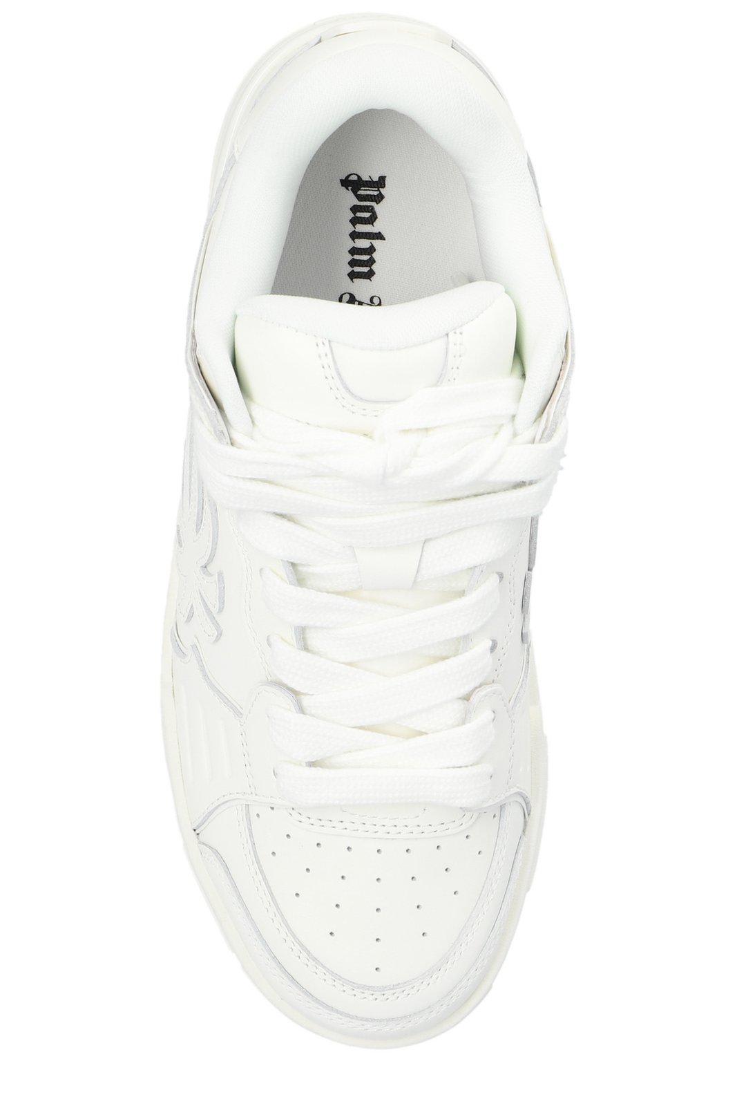 Shop Palm Angels Venice Palm Patch Sneakers In White White