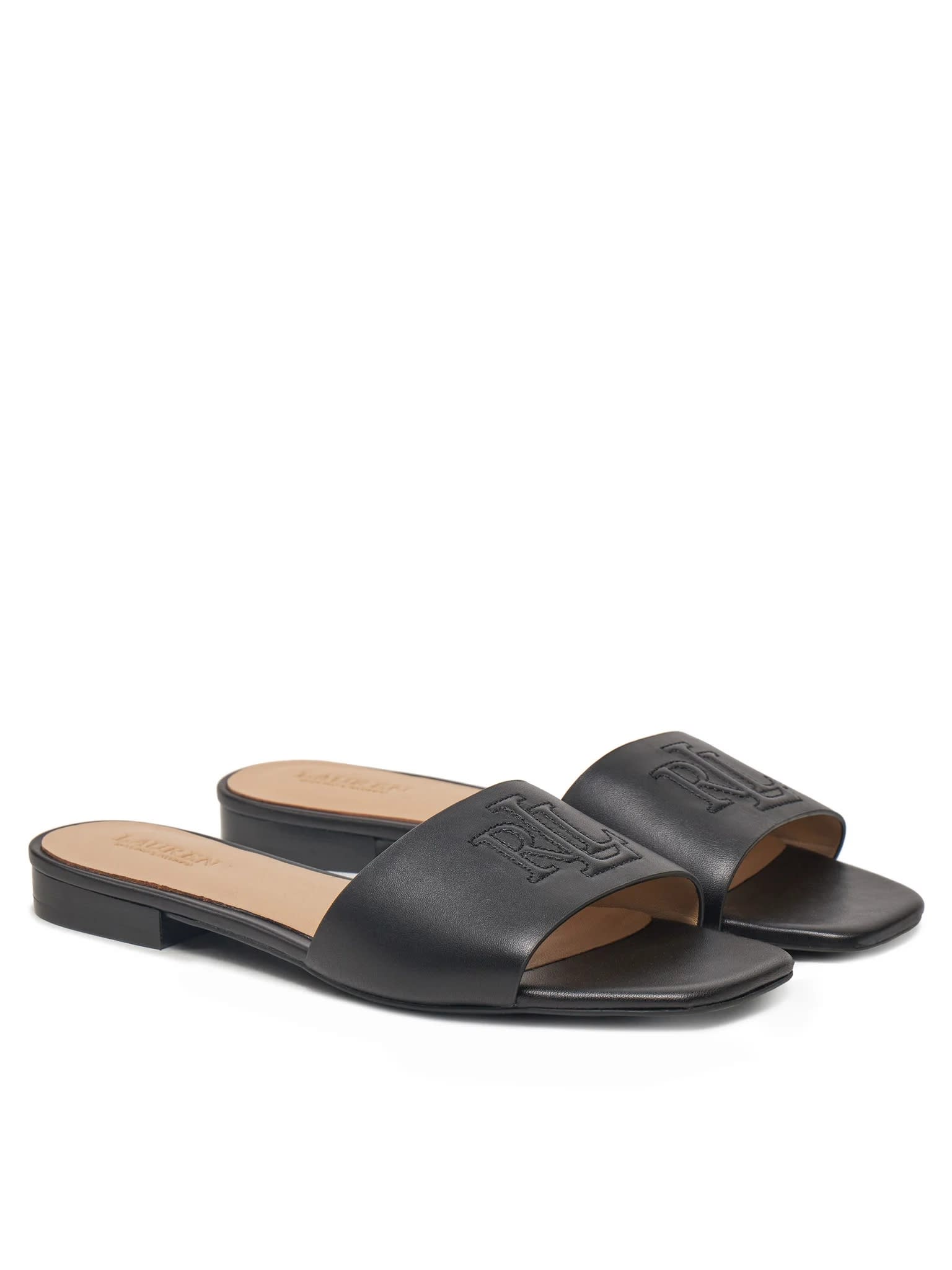 Polo Ralph Lauren Everley Sld Sandals Slide In Black