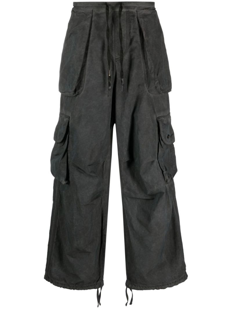 A Paper Kid Trousers With Cargo And Back Pockets In Ghiaccio