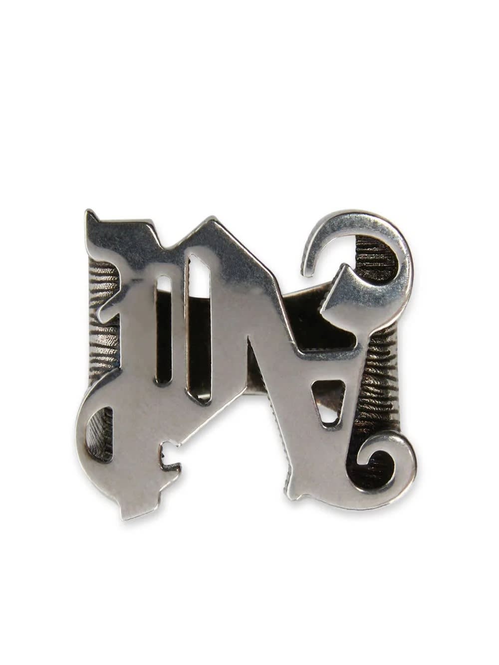 Logo-lettering Chunky Band Ring