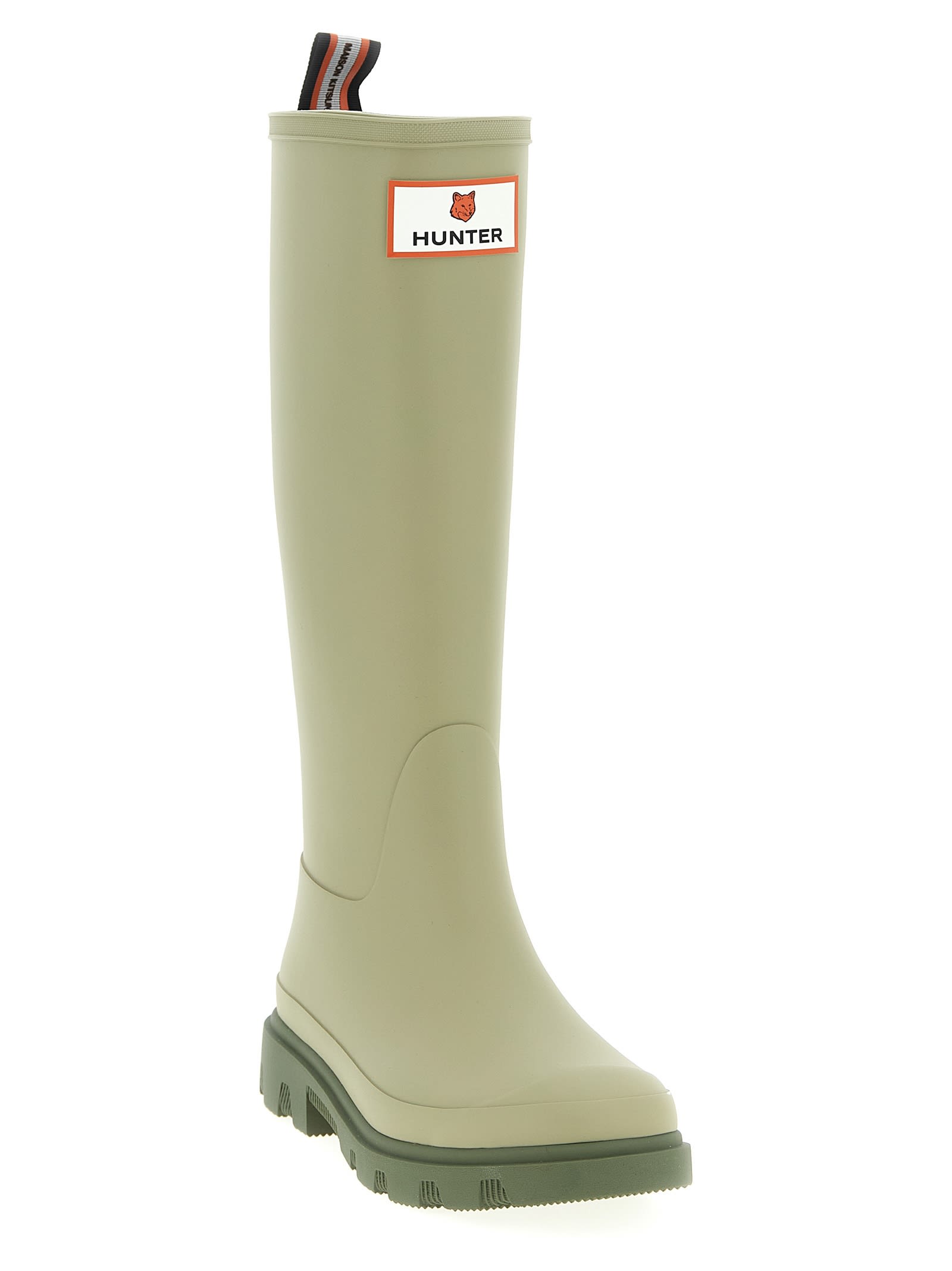 Maison Kitsuné X Hunter Downpour Boots In Green