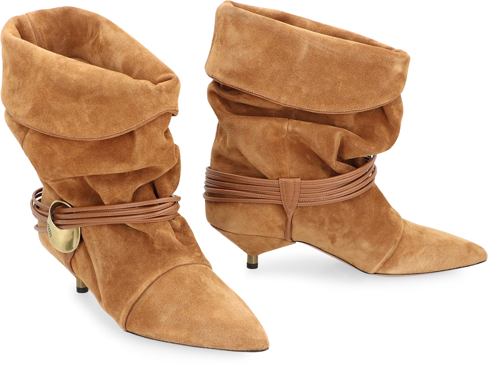 Isabel Marant Edrika Suede Ankle Boots In Brown