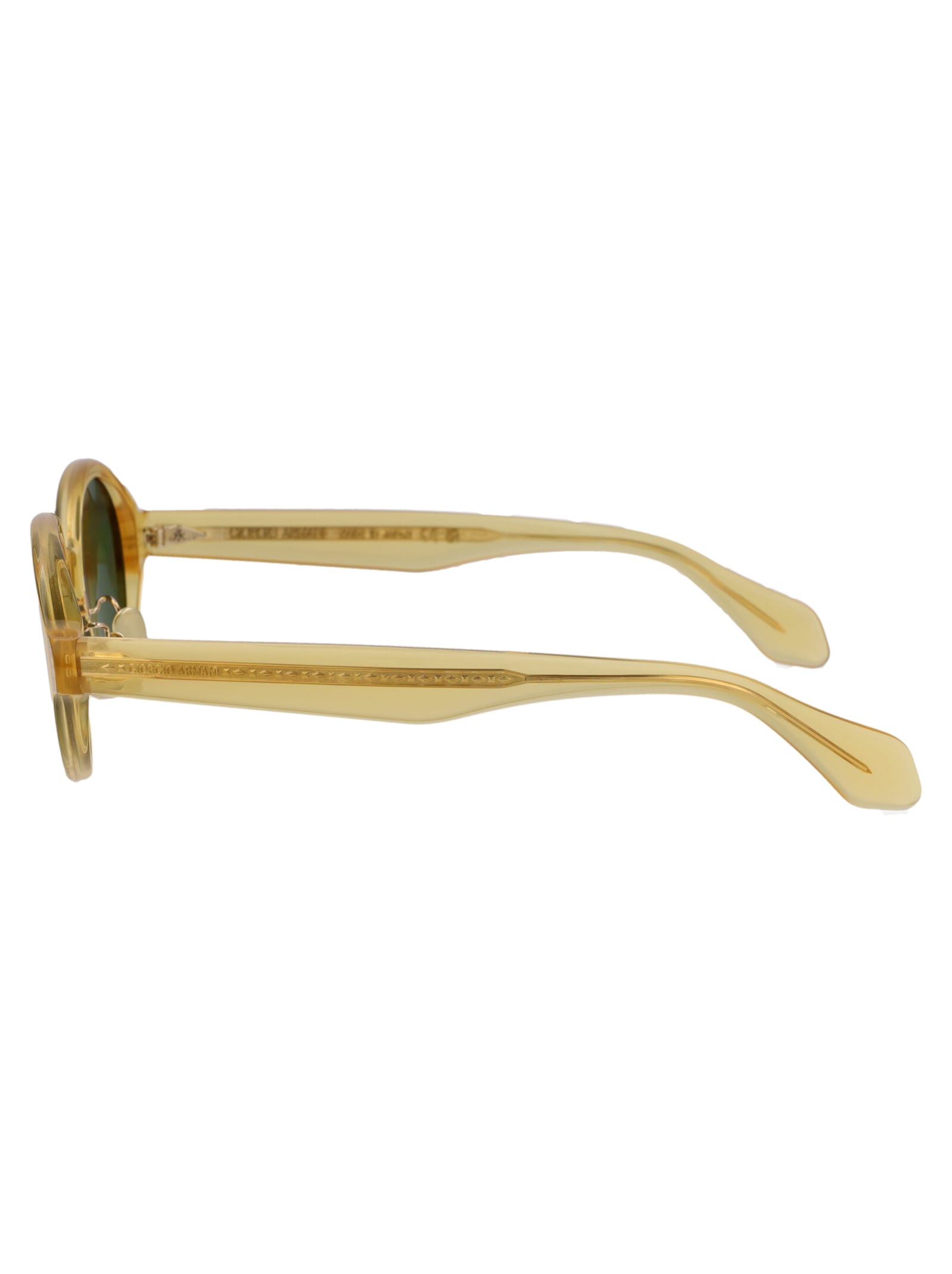 Shop Giorgio Armani 0ar8205 Sunglasses In 60632a Transparent Honey