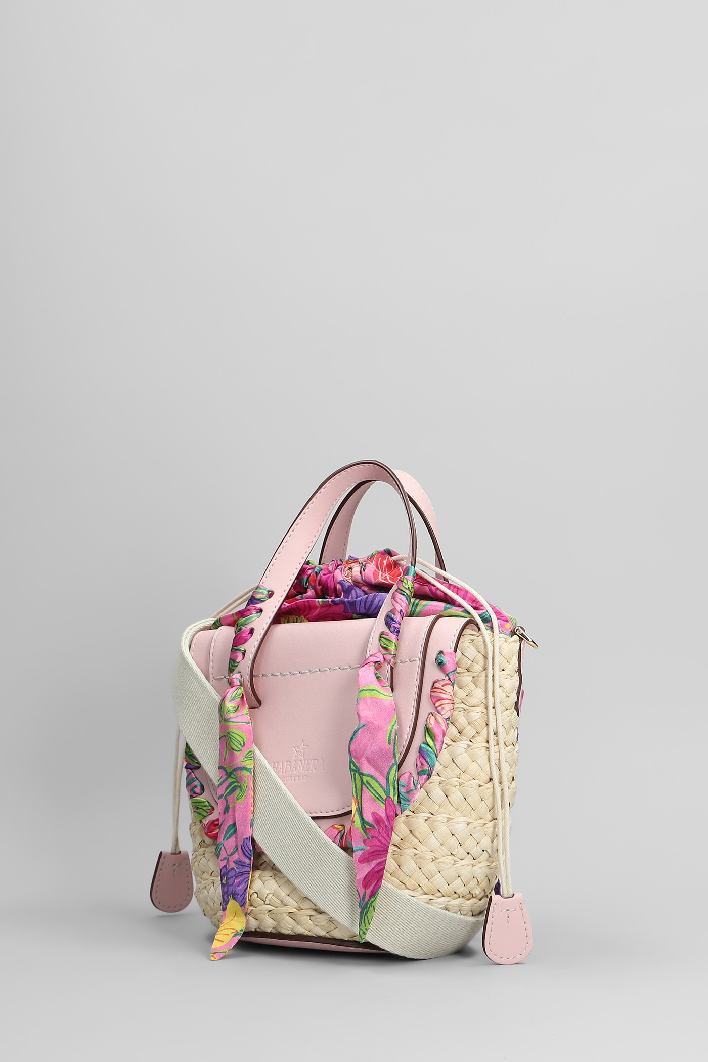 Cuba Lab Handbag With Woven Straw Base