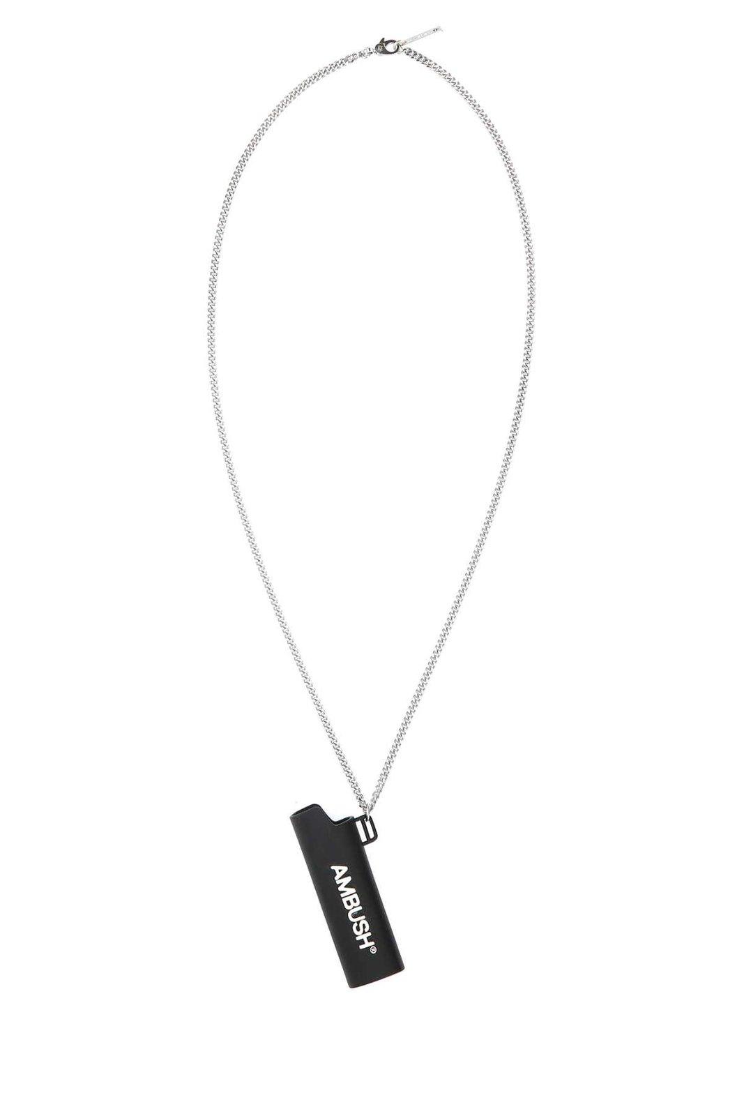 Shop Ambush Lighter Case Charm Necklace In Black No C