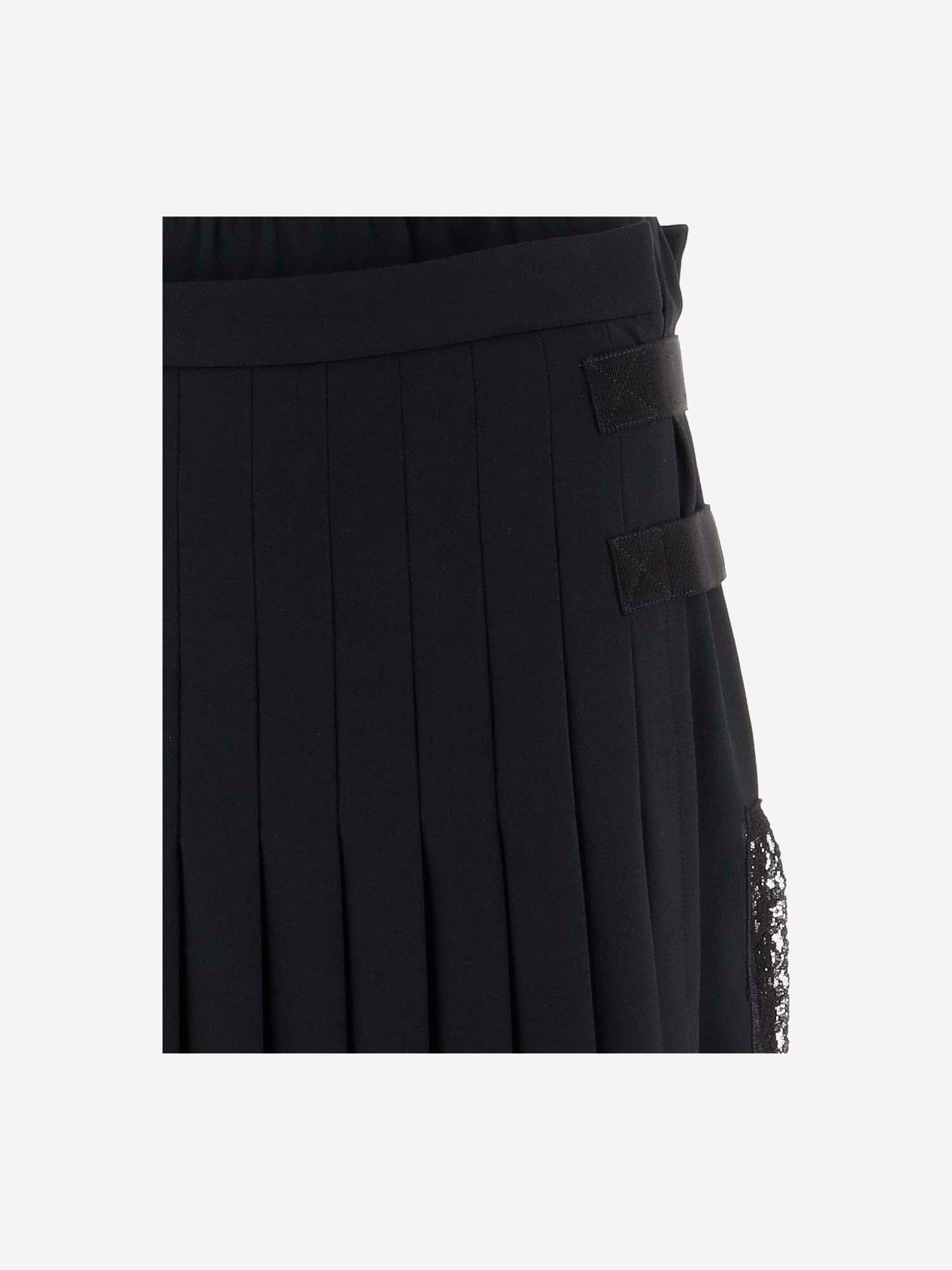 Shop N°21 Silk Midi Skirt In Black