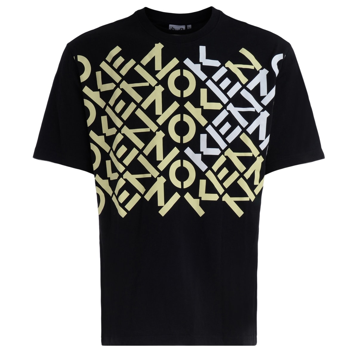 T-shirt Kenzo Sport Black With Fluorescent Print