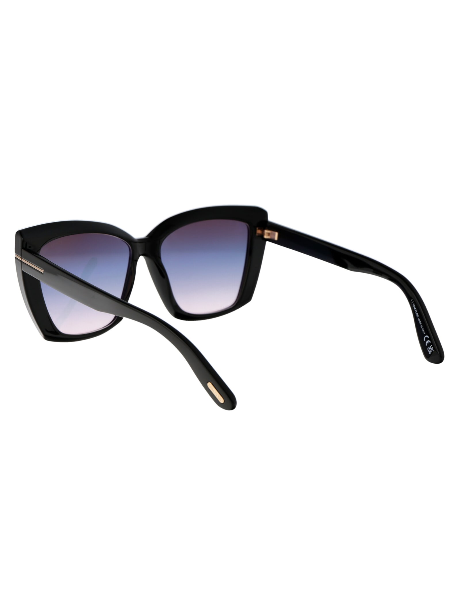 Shop Tom Ford Scarlet-02 Sunglasses In 01b Nero Lucido / Fumo Grad