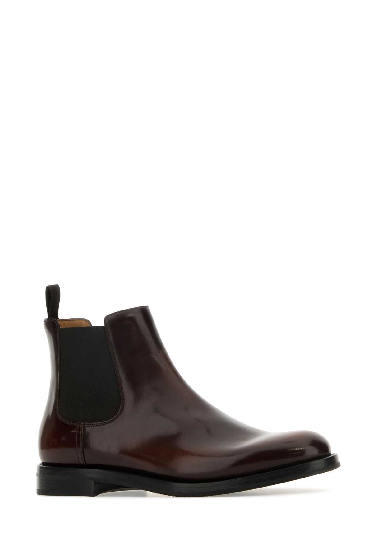 Shop Church's Brown Leather Monmouth Wg Ankle Boots In Tabac