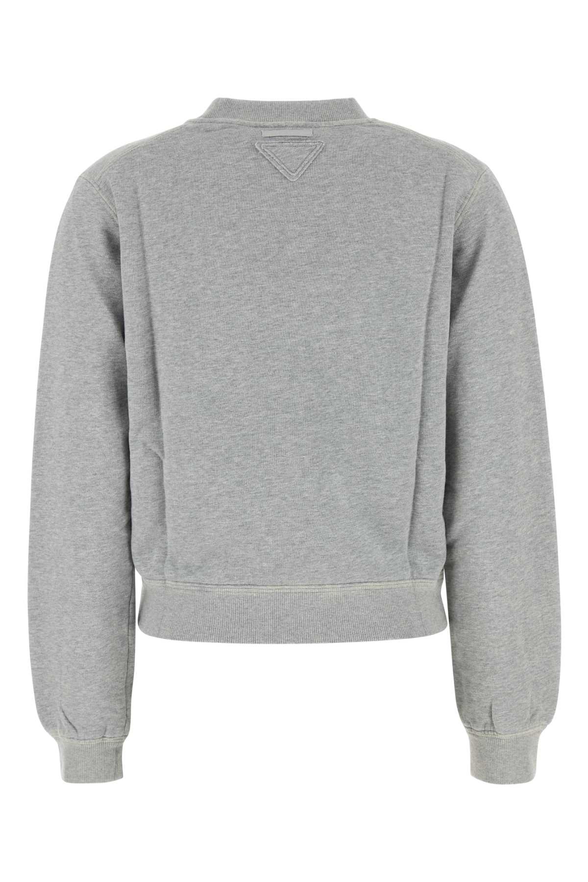 Prada Crew Neck Long Sleeve Sweatshirt In Animal Print