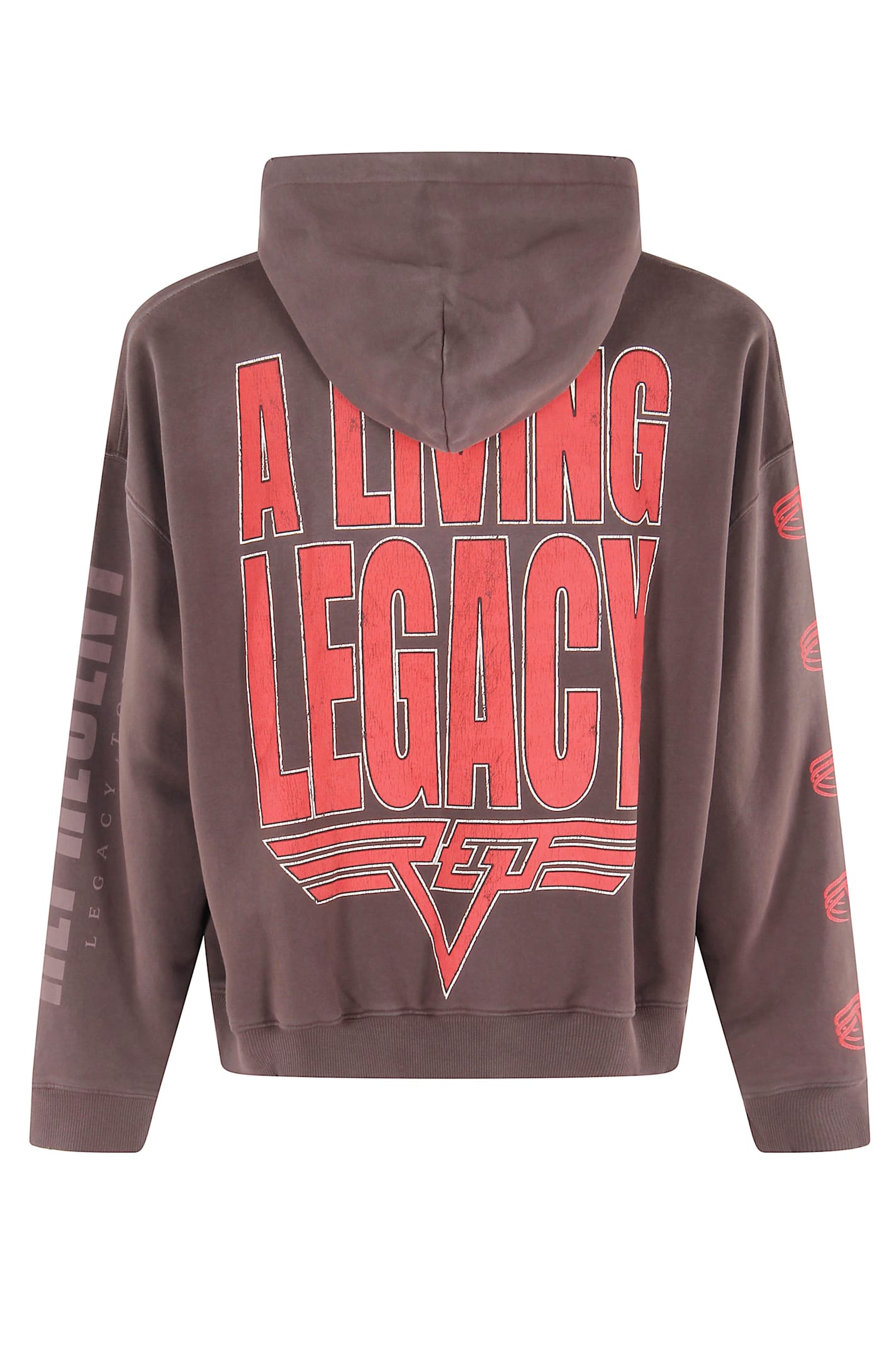 Represent Reversible Living Legacy Tour Sweatshirt In Black In Animal Print