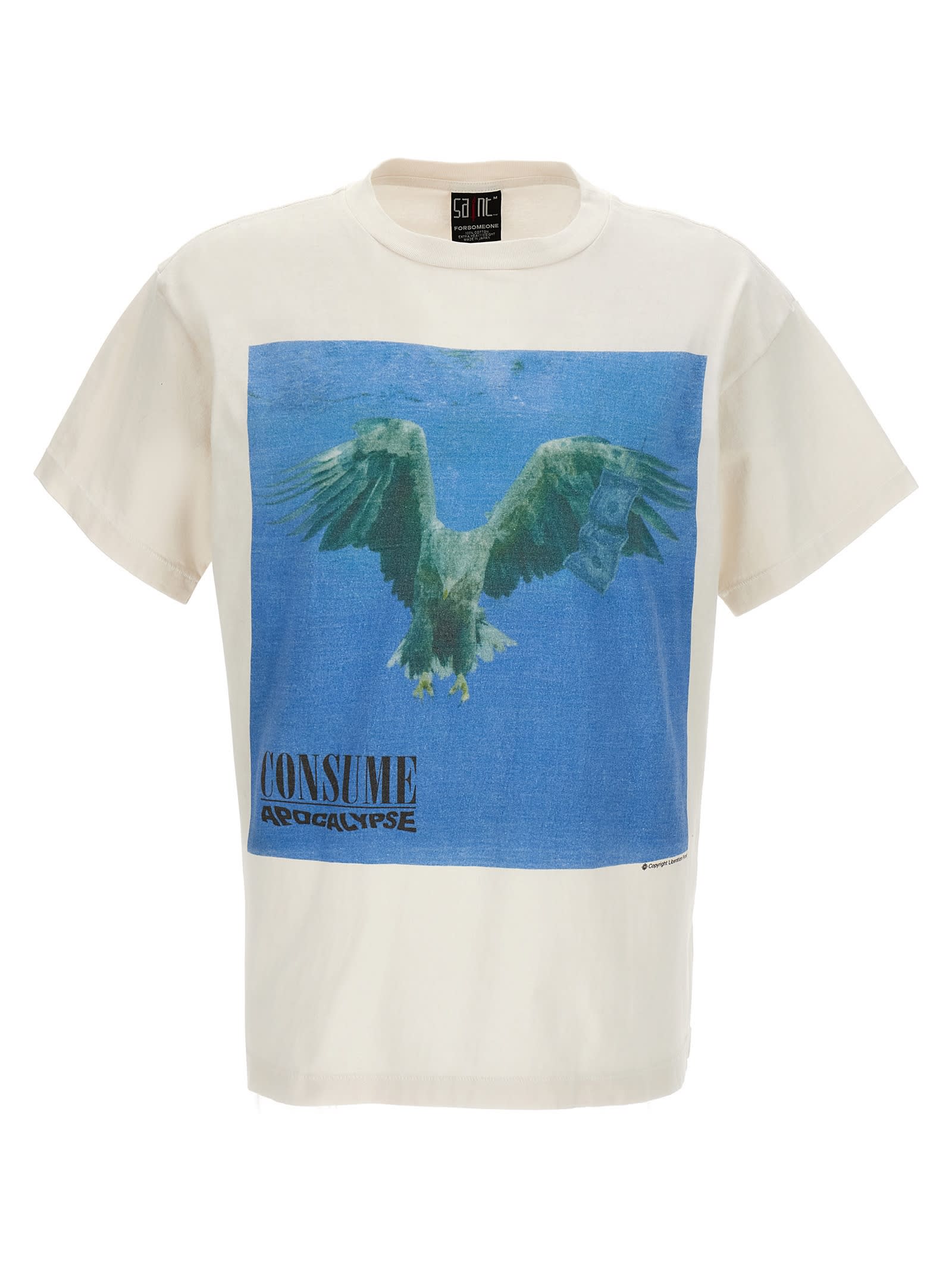 Saint Mxxxxxx Consume/apocalypse T-shirt White | ModeSens