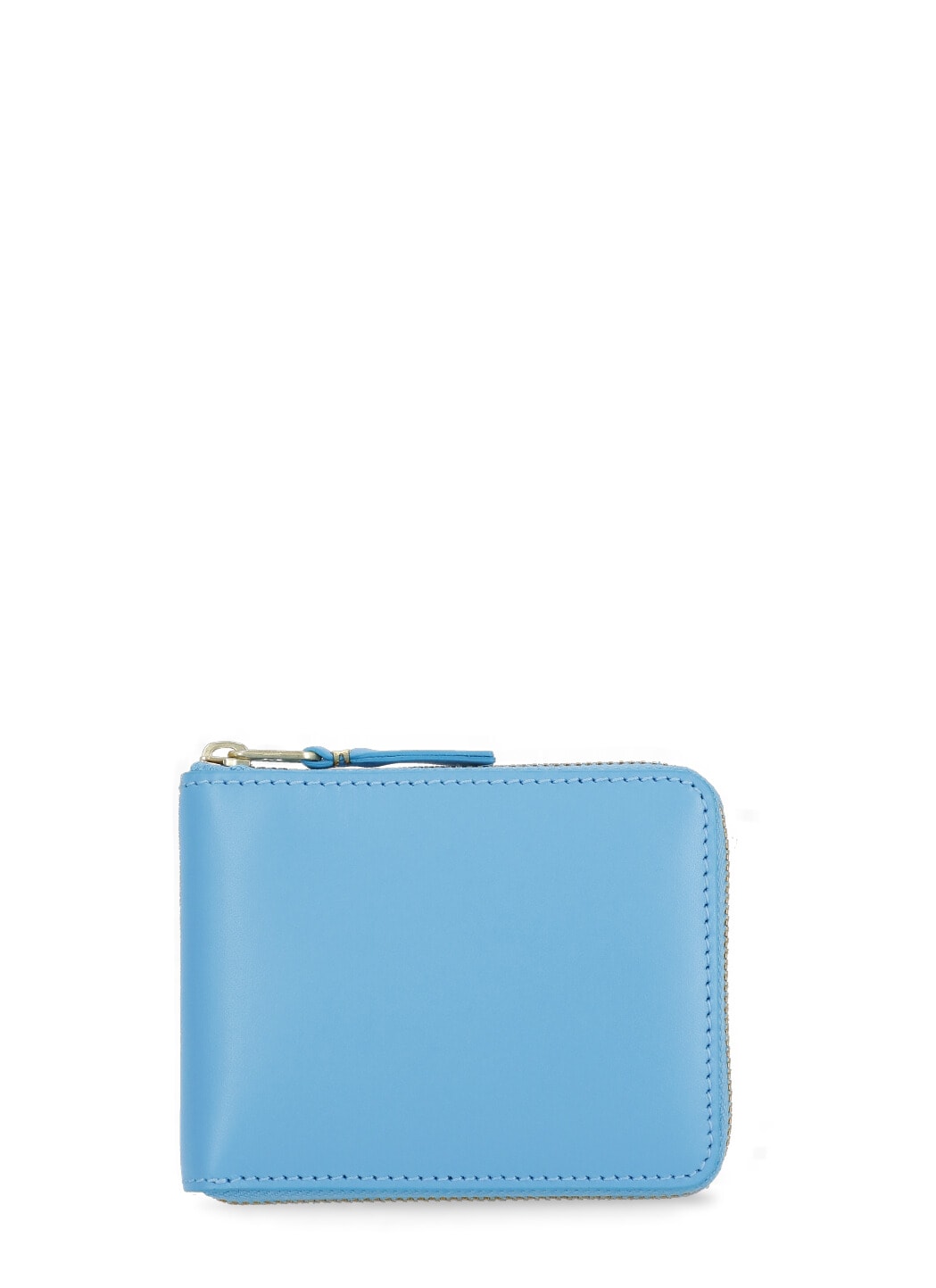 Shop Comme Des Garçons Smooth Leather Wallet In Light Blue