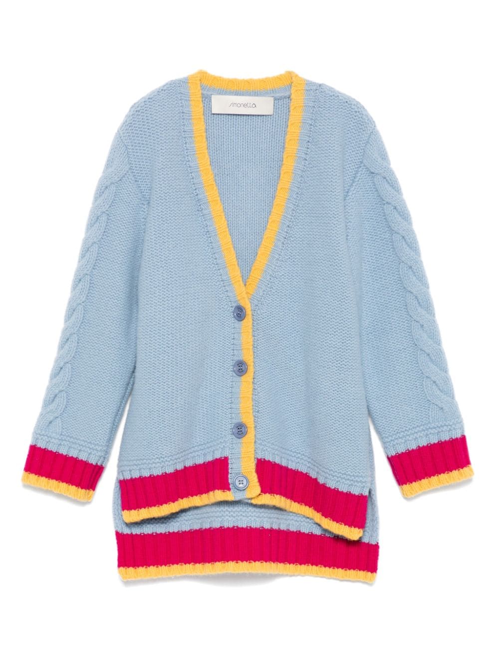 Shop Simonetta Cardigan In Light Blue