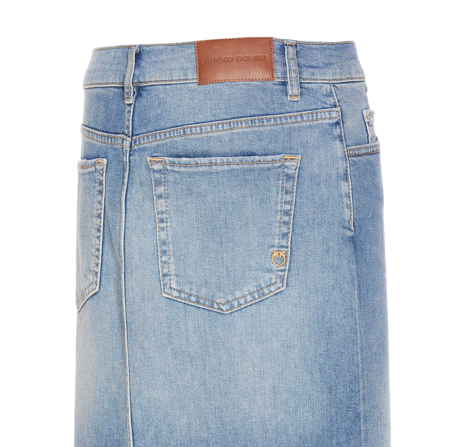 Shop Pinko Il Cairo Denim Skirt