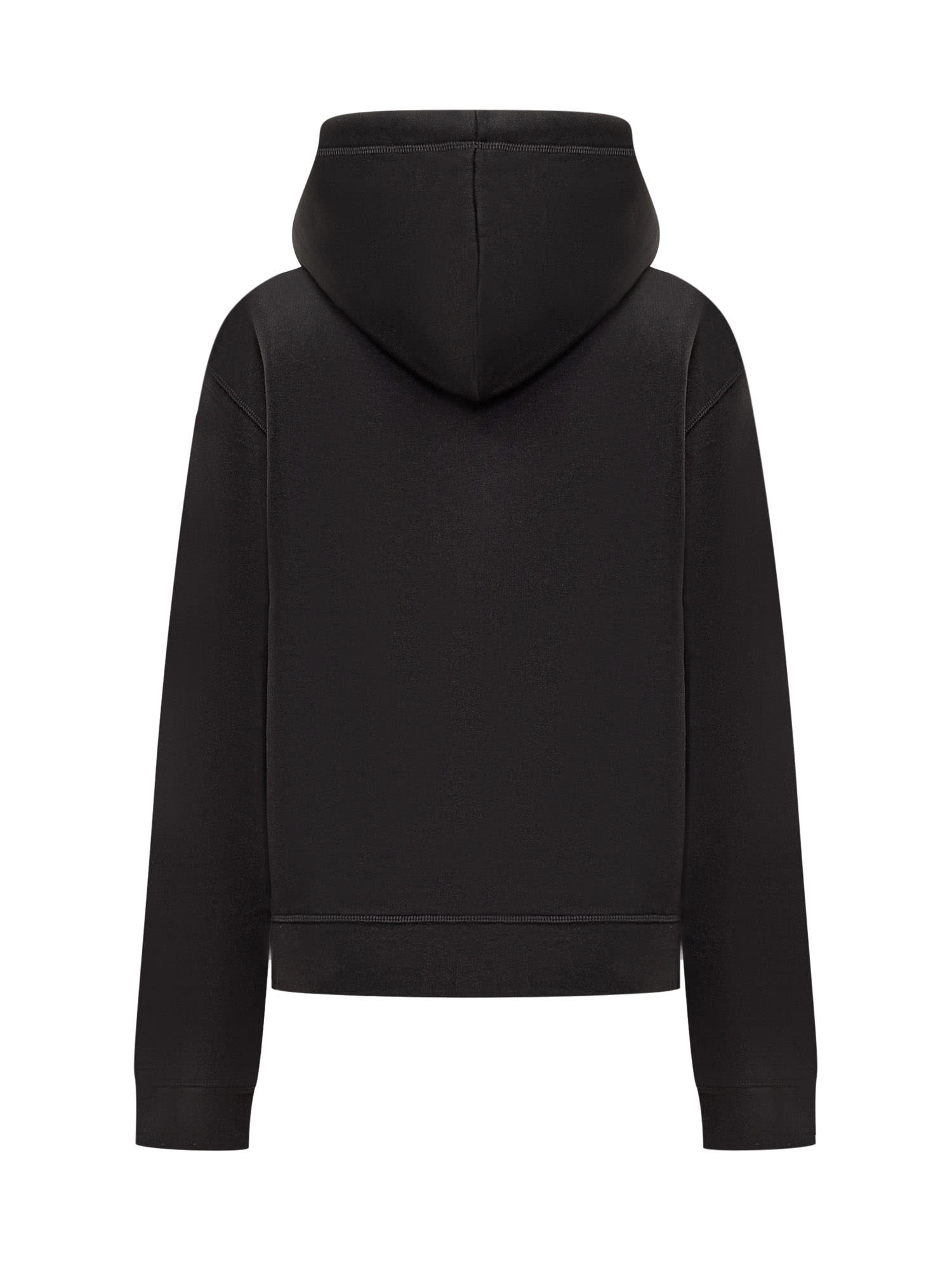 Shop Dsquared2 D2 Heart Hoodie In Black