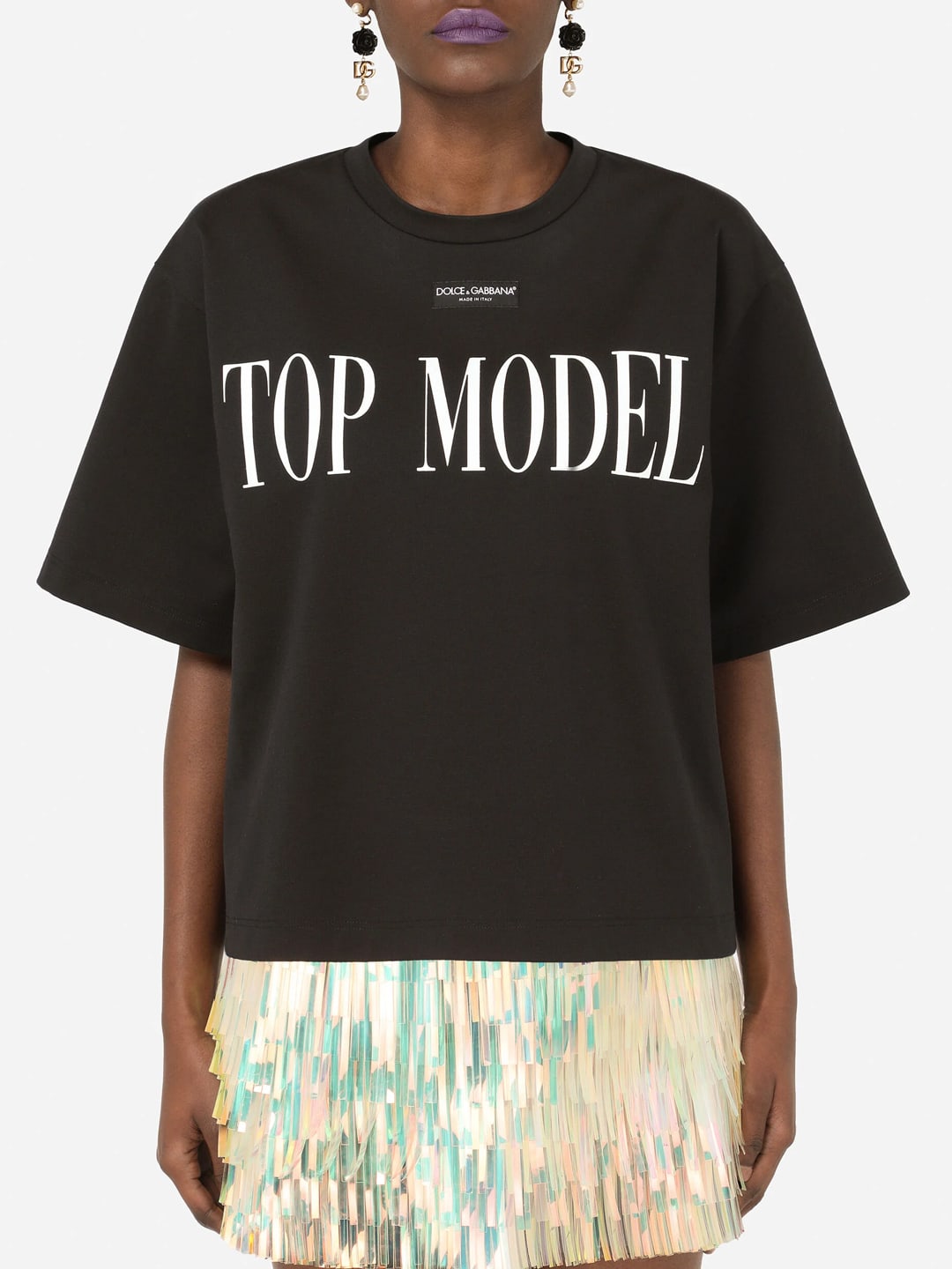 Dolce & Gabbana Top Model Black T-shirt