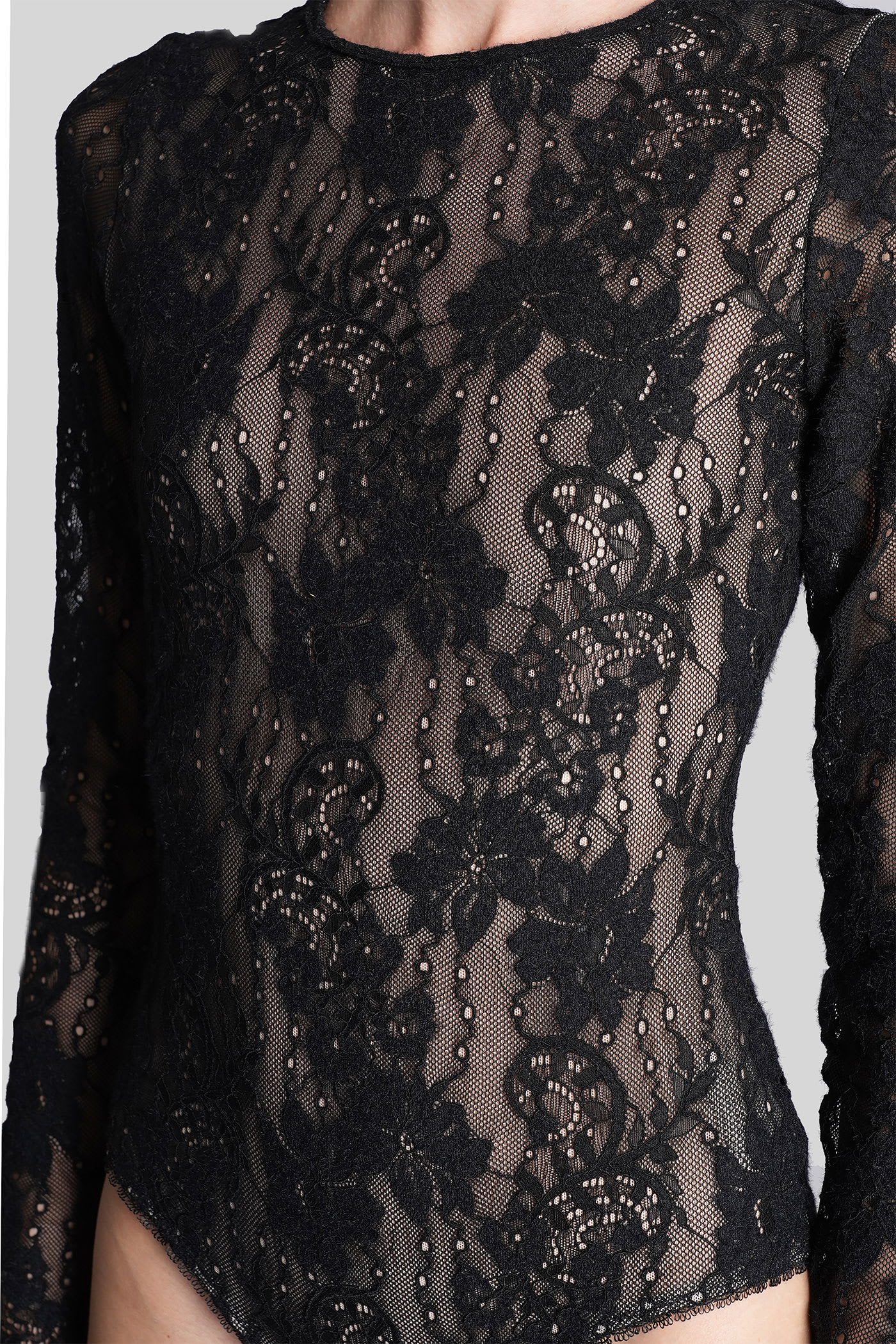 Zimmermann Body Lace Black In Black