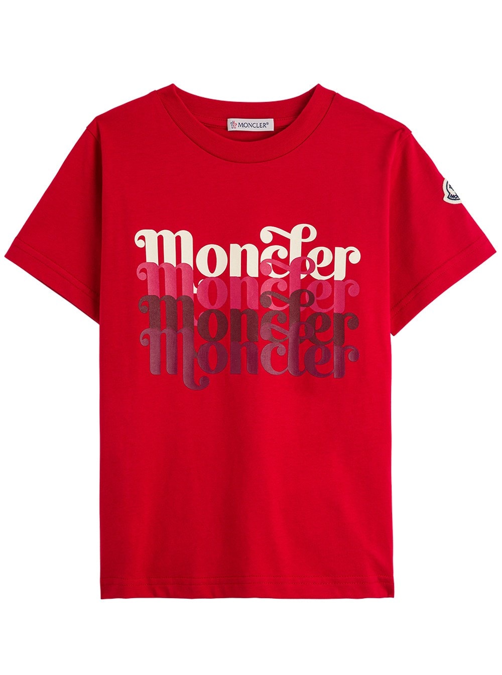 Moncler Jersey T-shirt With Logo Print