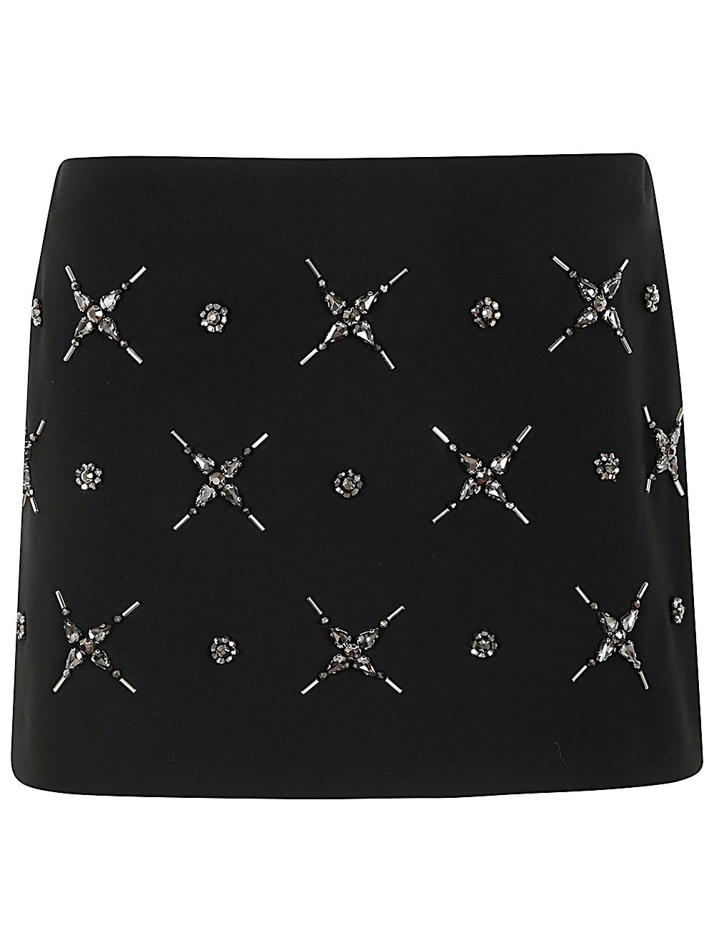 Shop Pinko Grass Double Layers Dyagonal Skirt In Black Limousine