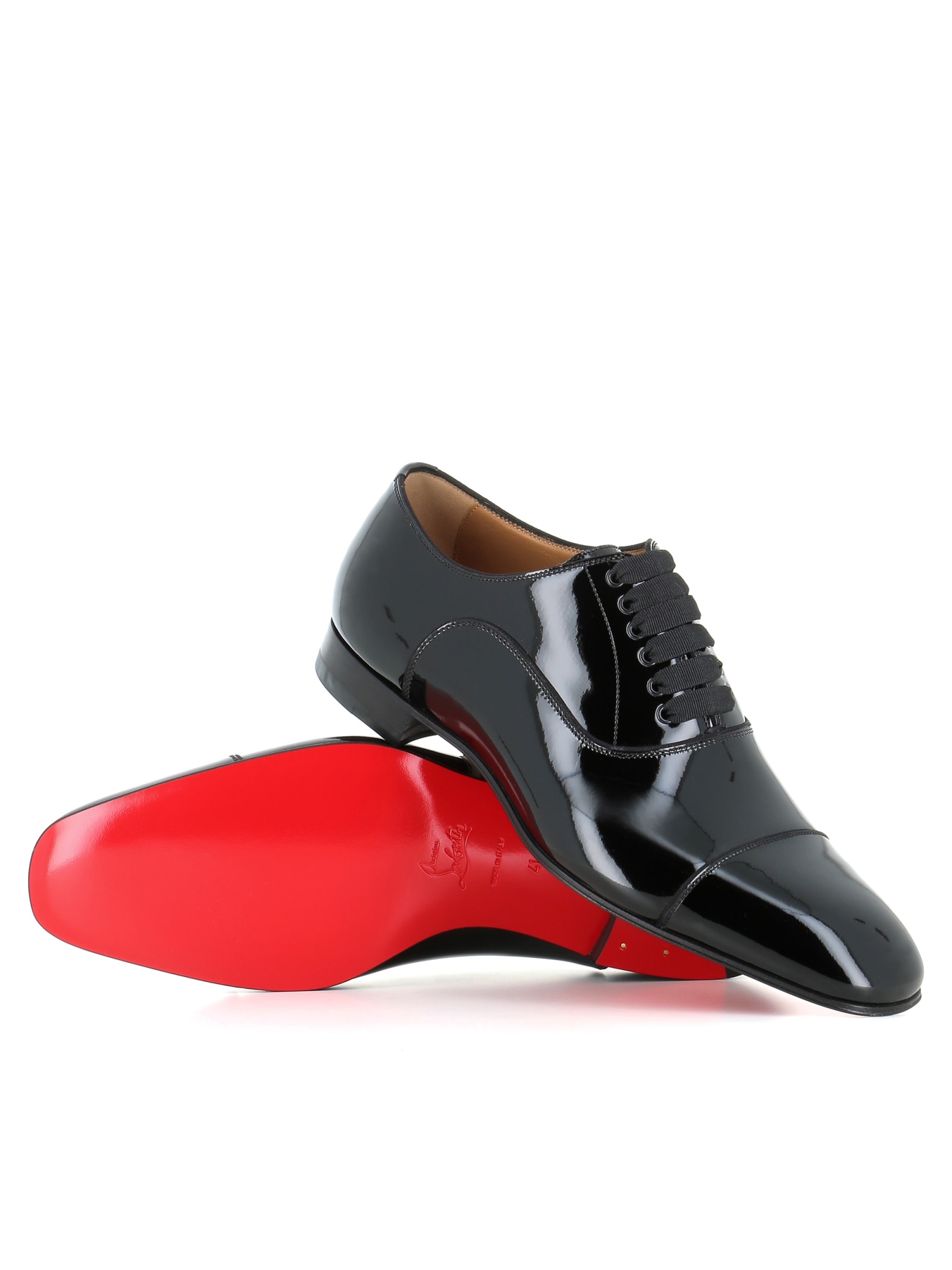 Christian Louboutin Oxford Greggo Flat In Black