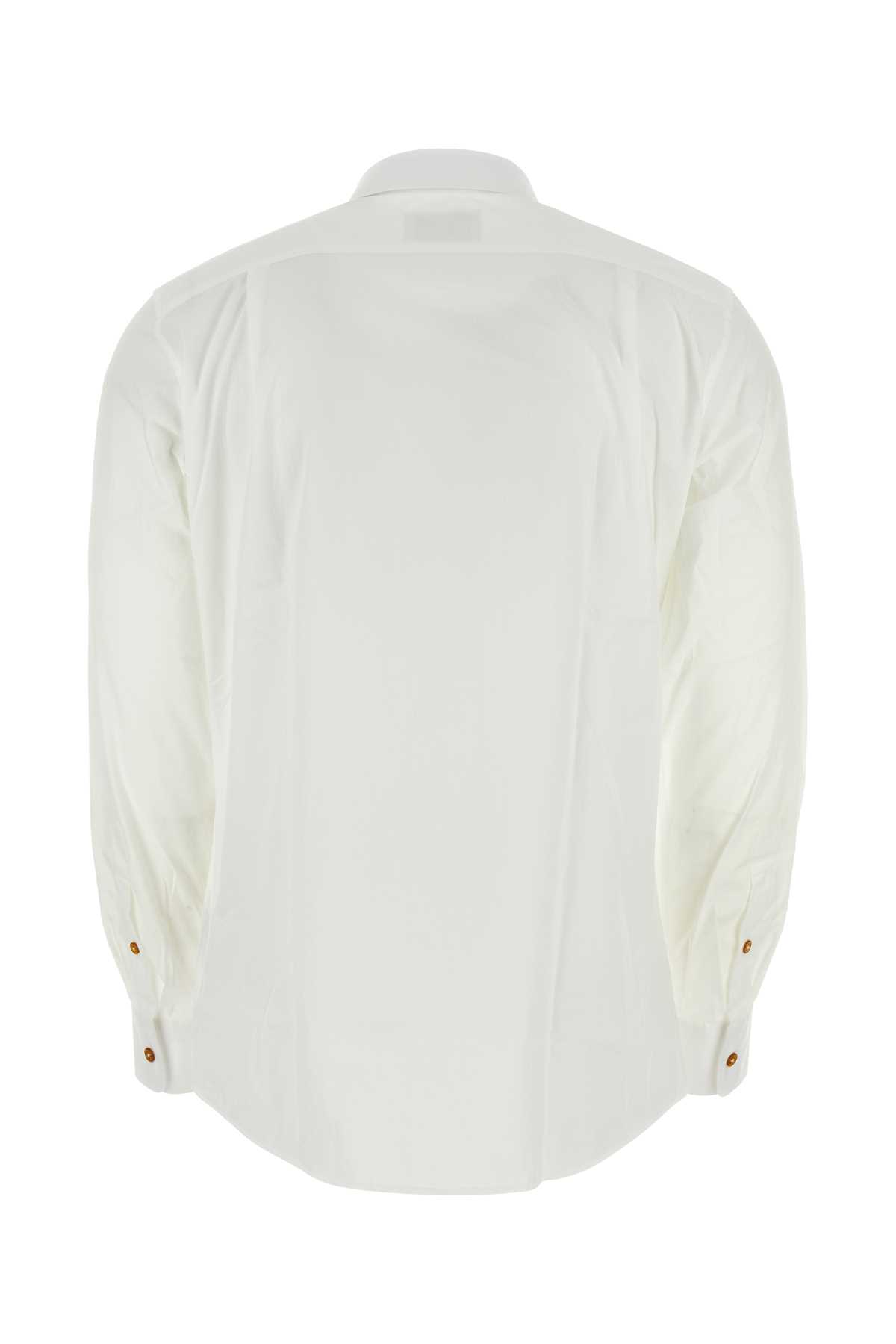 Shop Vivienne Westwood White Poplin Shirt