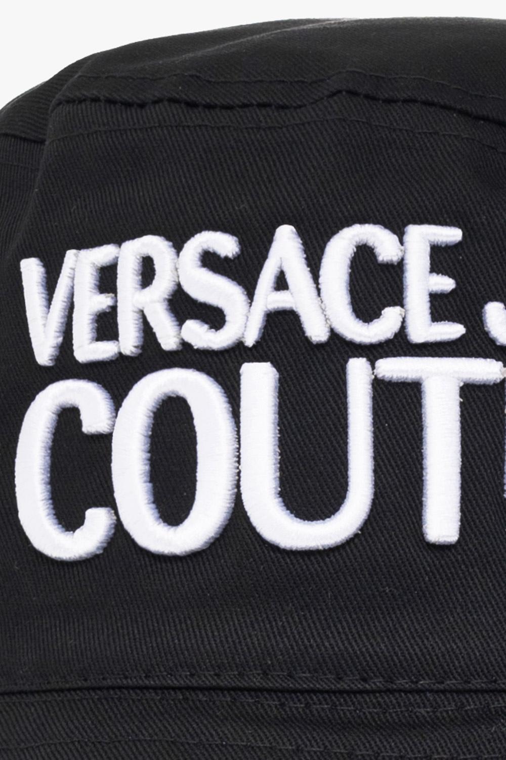 Shop Versace Bucket Hat With Logo  Jeans Couture In Black