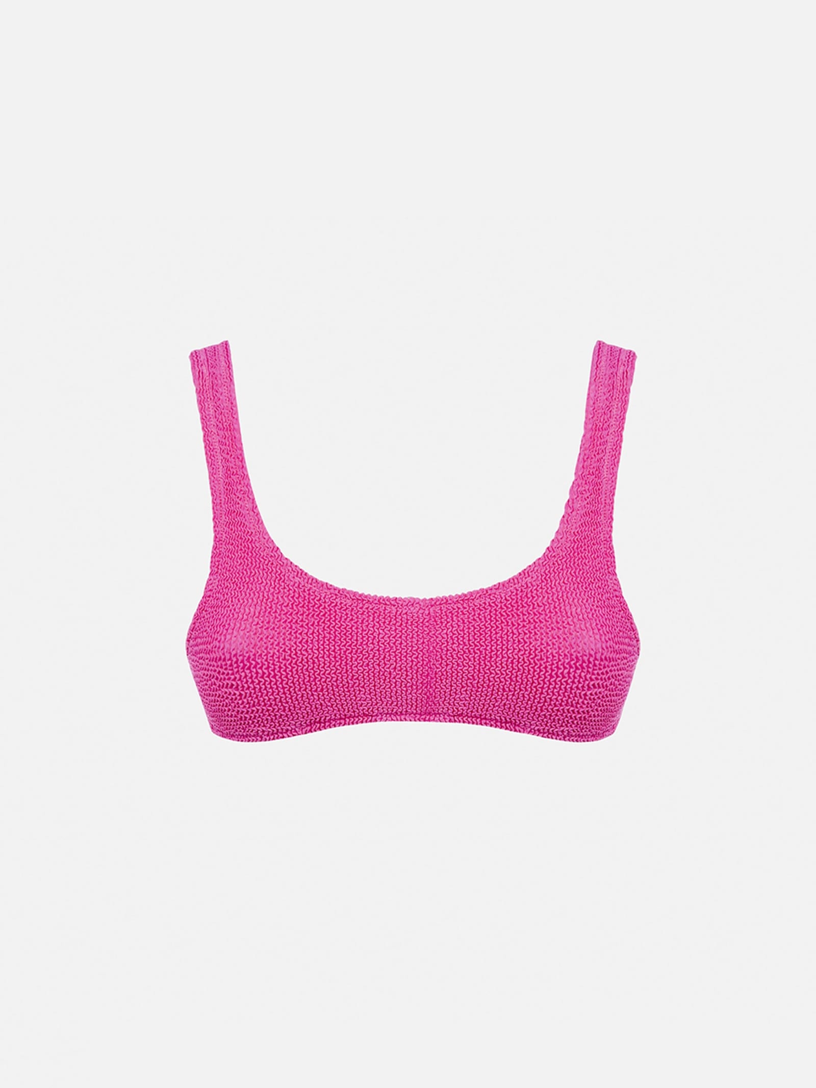 Mc2 Saint Barth Woman Pink Classic Crinkle Bralette Naima In Pink