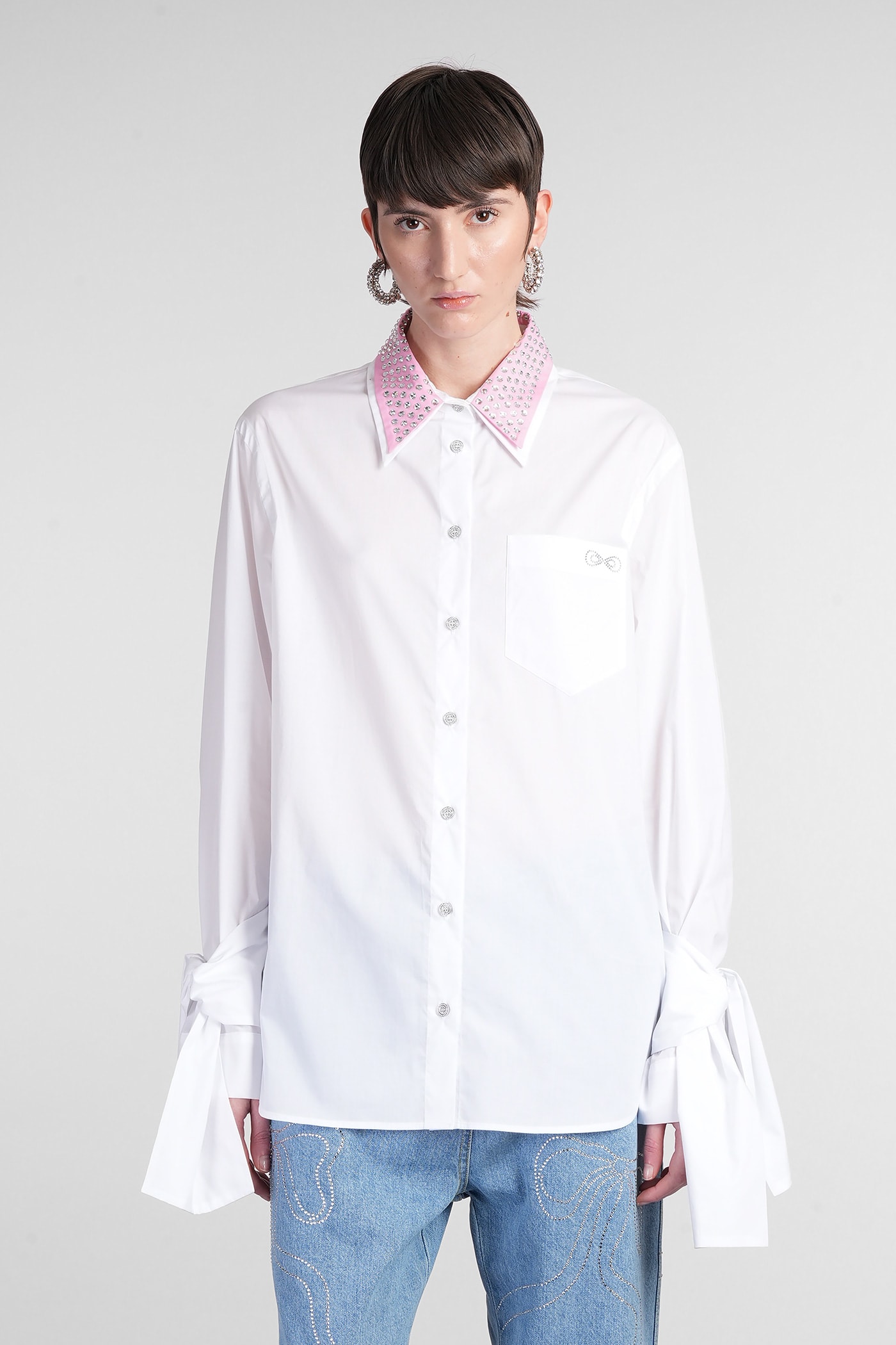 Shirt In White Cotton